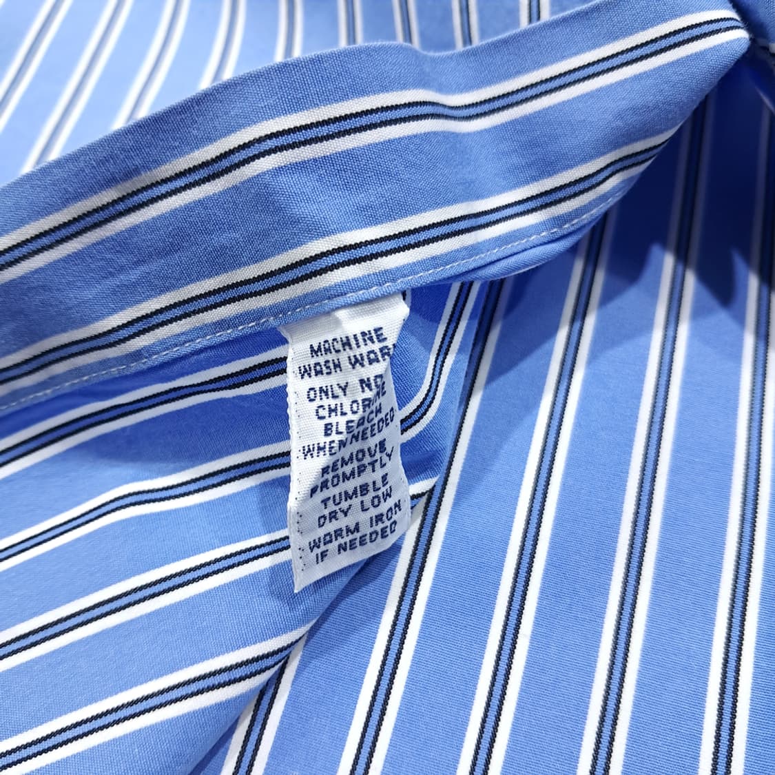 CL853 XL 폴로 00s 코튼 블루 스트라이프 셔츠 남방 상품이미지5