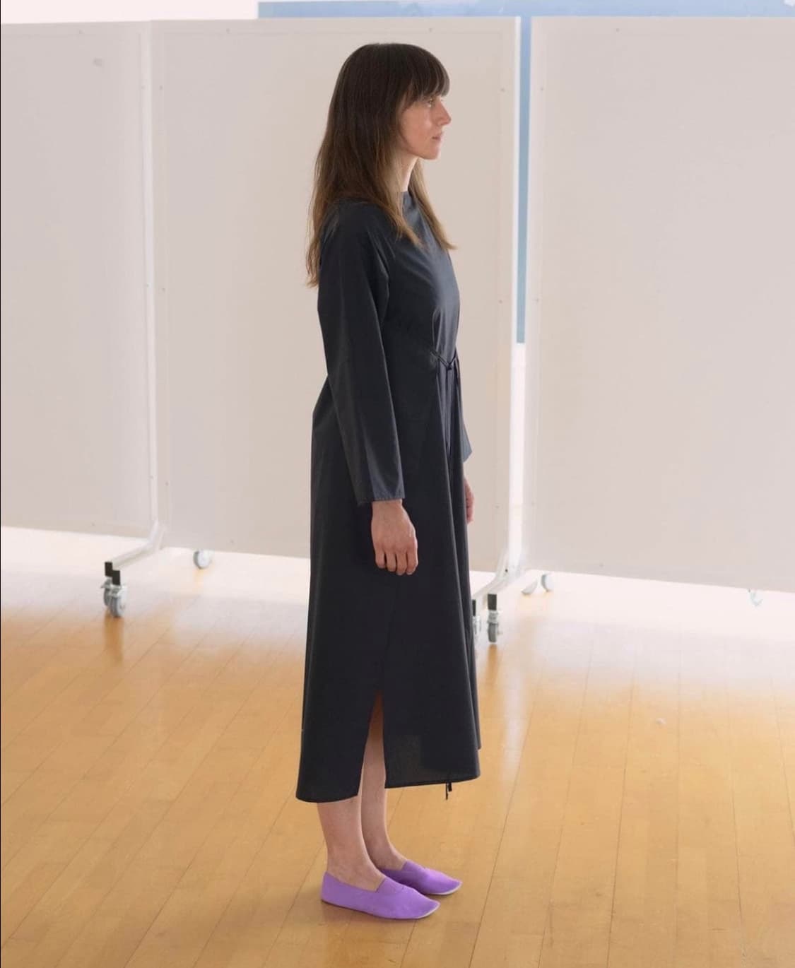 (XS,S,M) 베이스레인지 Decti 롱슬리브 드레스 블랙 상품이미지2