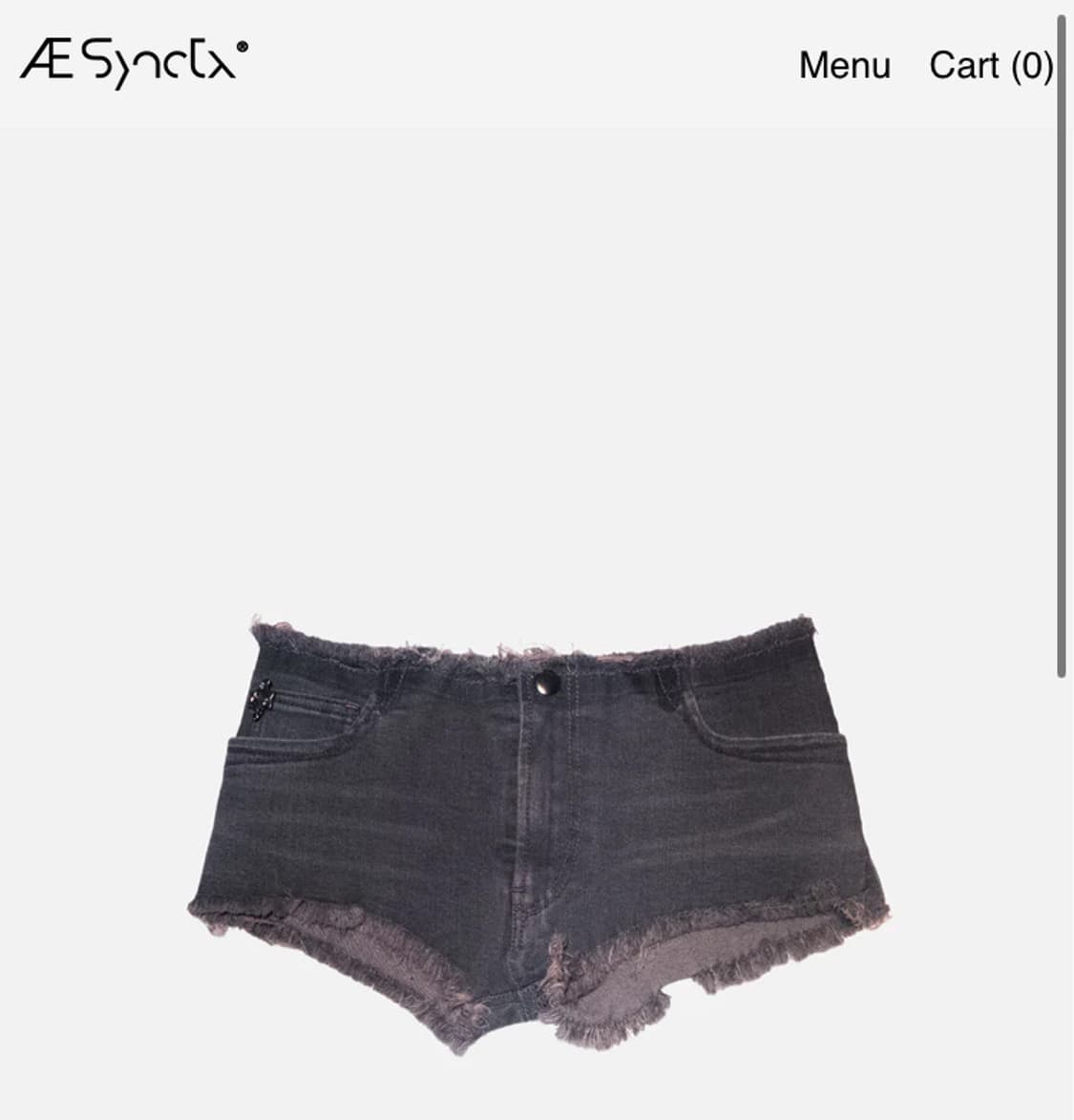 aesynctx 핑크 데님쇼츠 M 상품이미지1