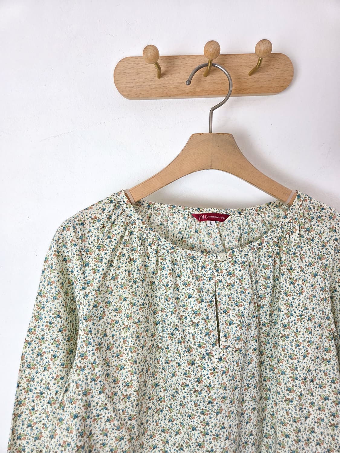 민트 잔꽃 블라우스 상품이미지2