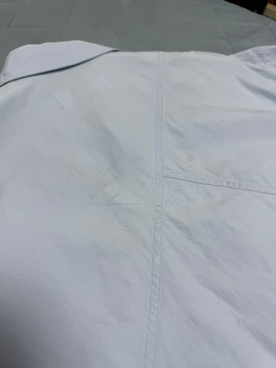 [2] 웨이비니스 h라인 하프 셔츠_페일 블루 상품이미지4