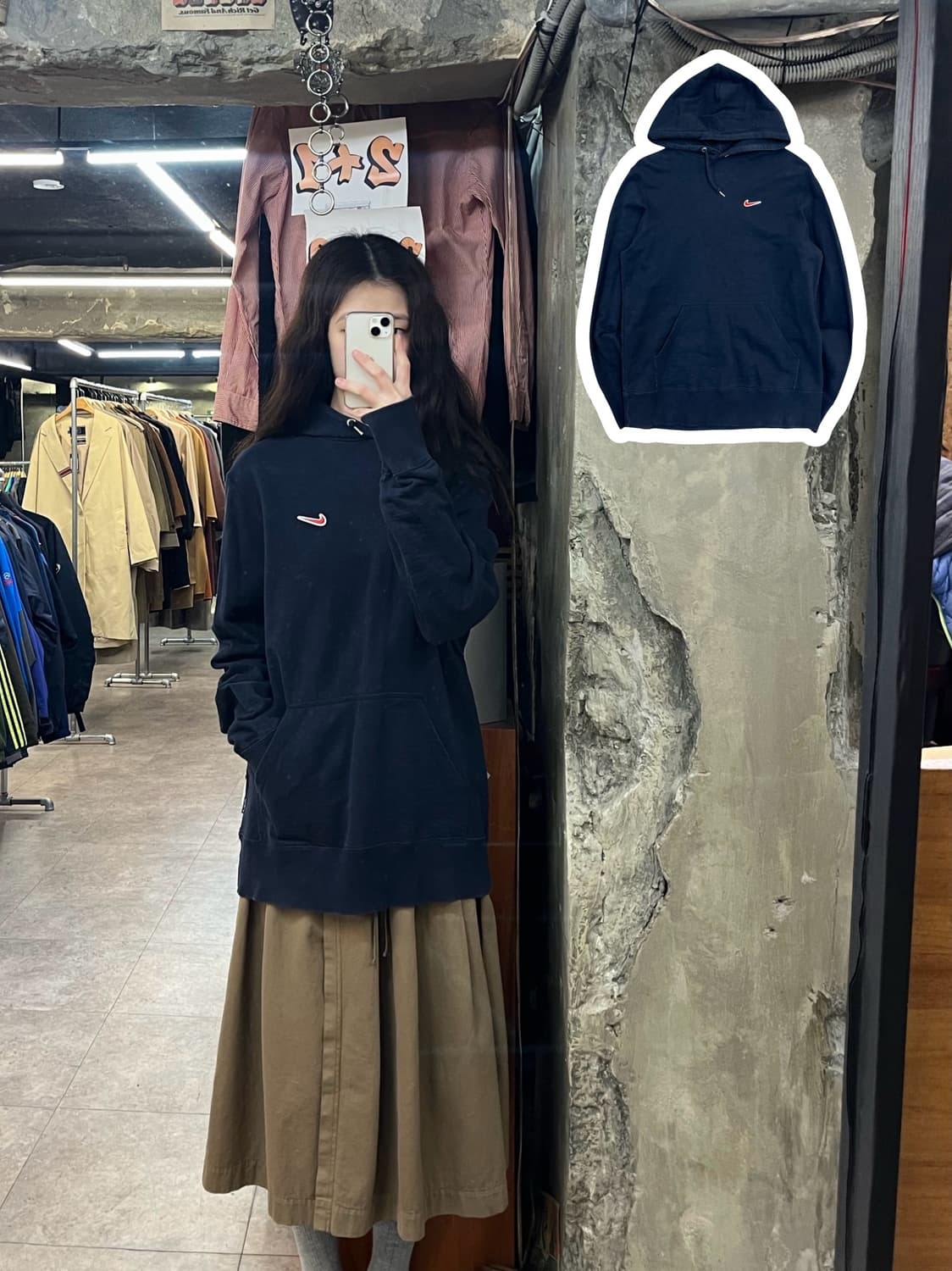 나이키 후드티 네이비 XL #csz3039 상품이미지1