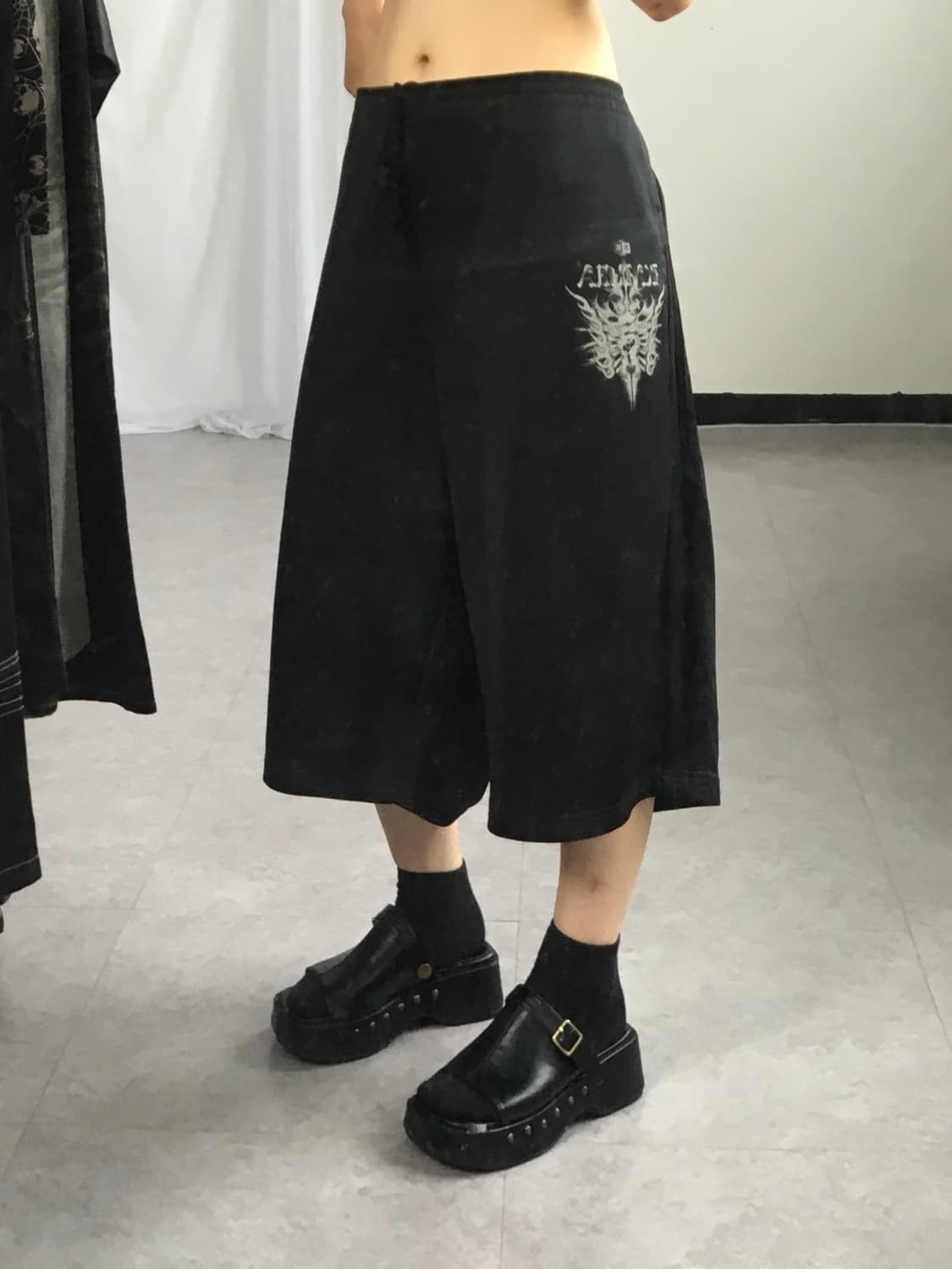Printing point big size half pants 상품이미지1