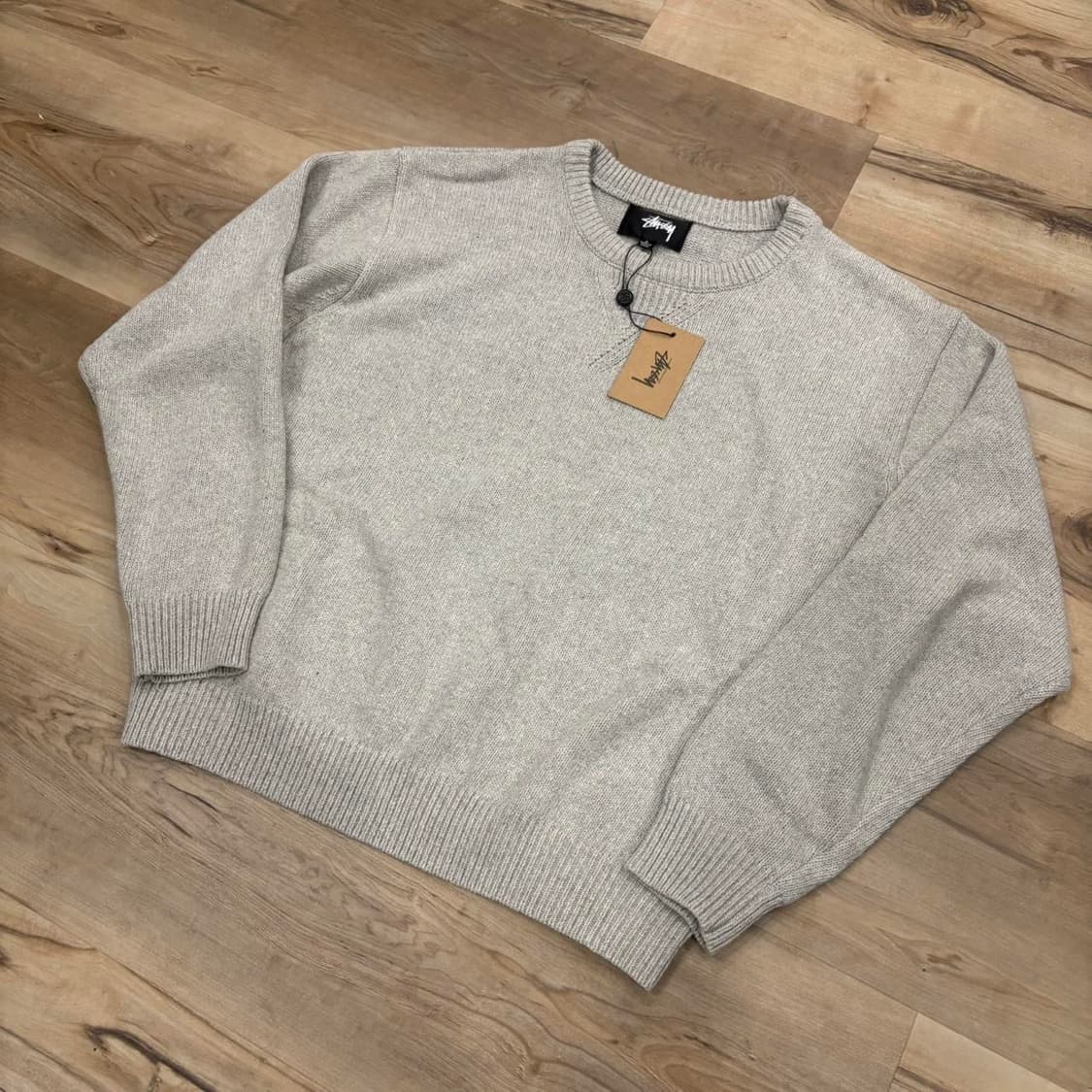 스투시 핸드라이튼 스웨터 헤더 그레이 상품이미지2