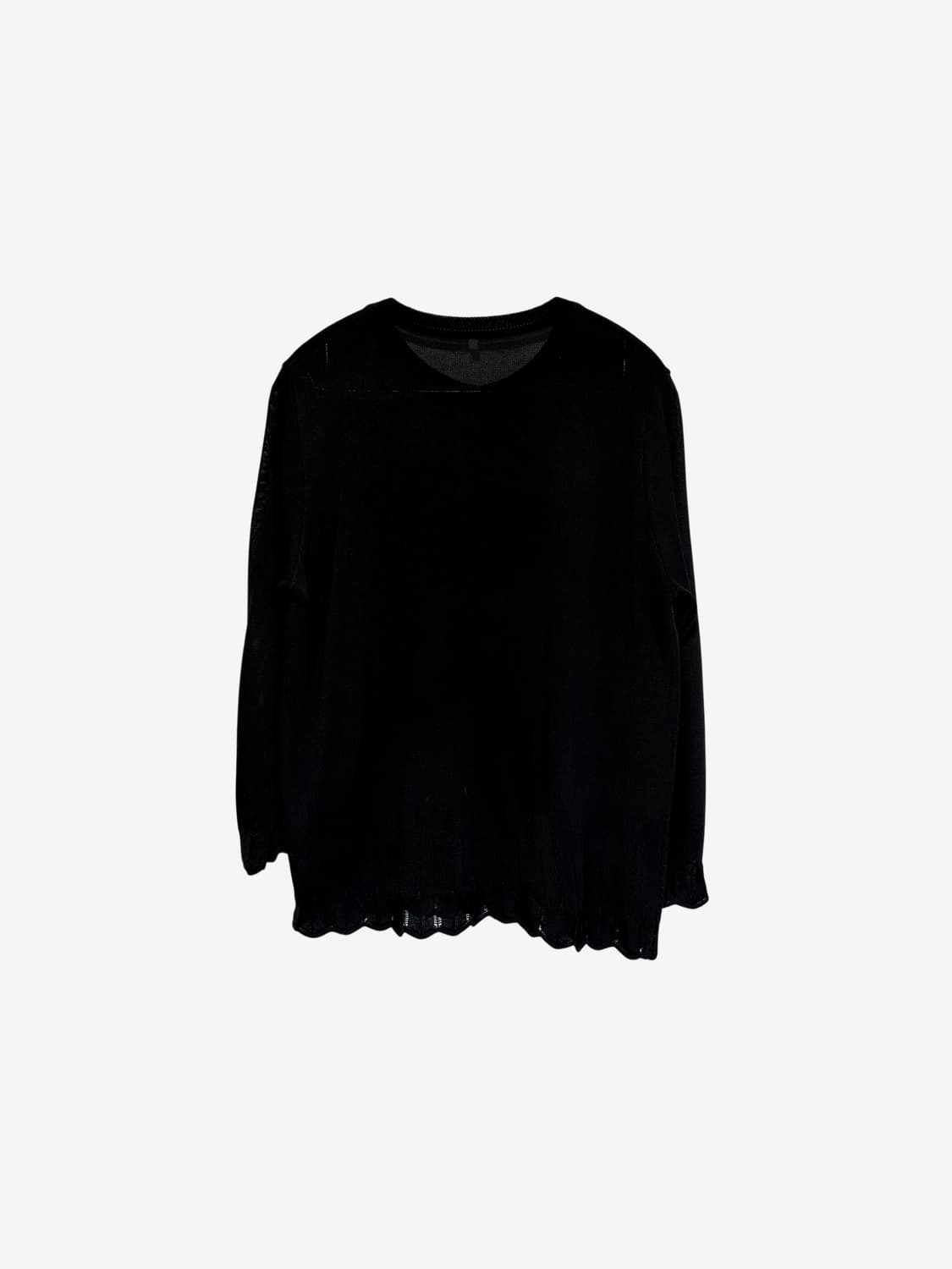 Blue Rose Knit Cardigan - Black 상품이미지7