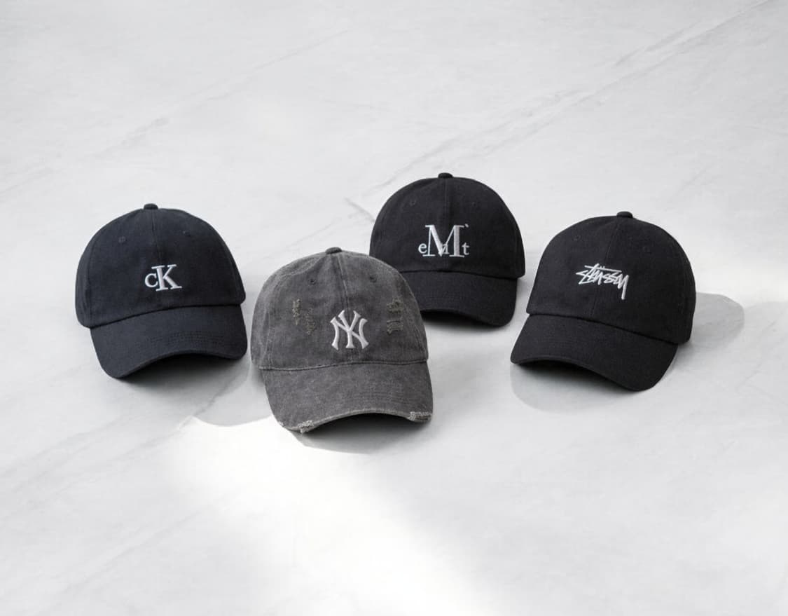 브랜드 캡모자 4개 일괄(엠엘비/캘빈/무센트/스투시) 상품이미지1