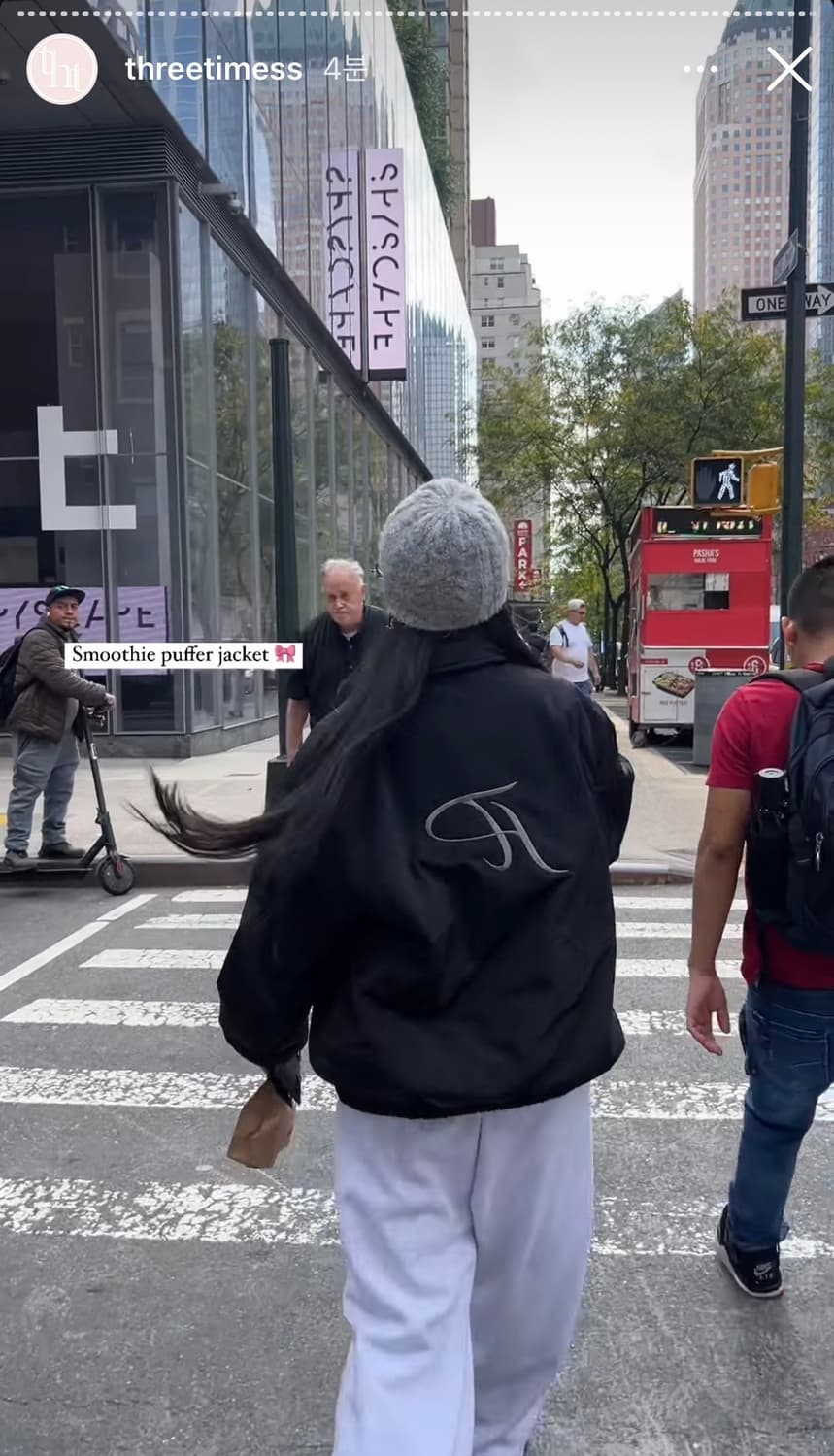 threetimes puffer jacket - pink (m) 상품이미지3