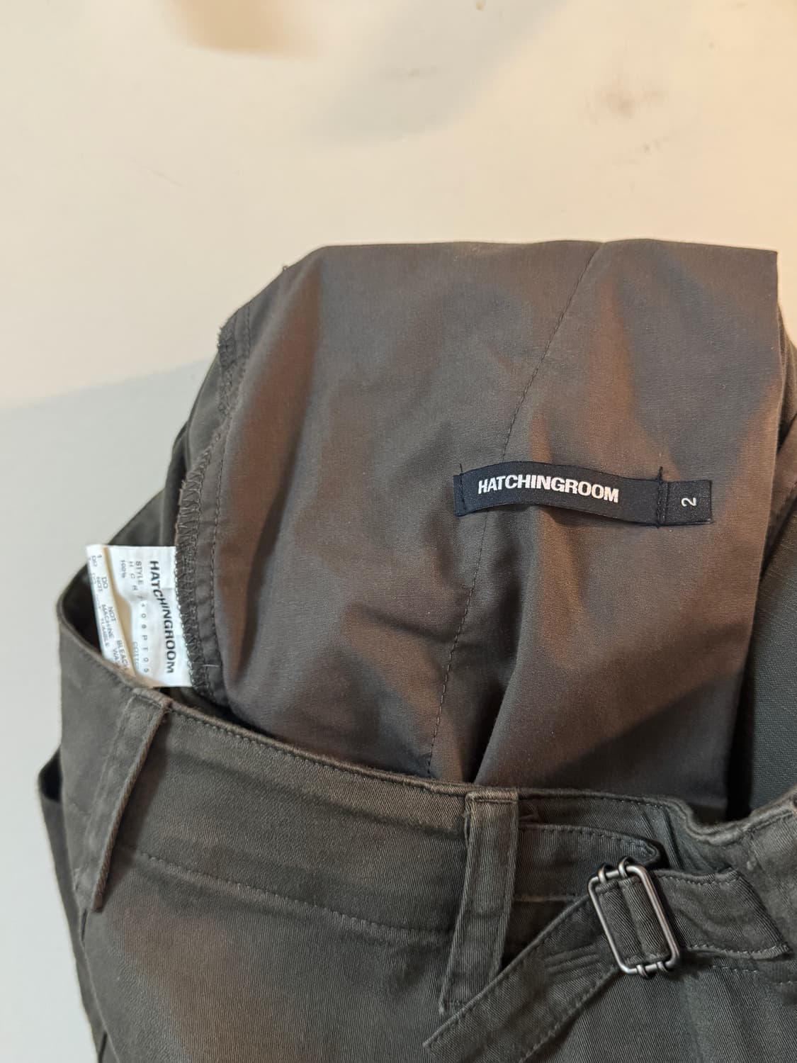 해칭룸 Zip Cargo Work Pants Dark Khaki 상품이미지5