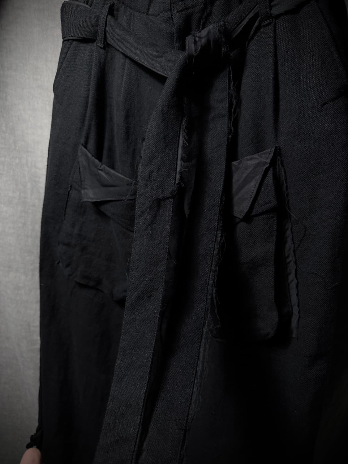 Leh Linen Wool Belted Wide Pants 상품이미지6