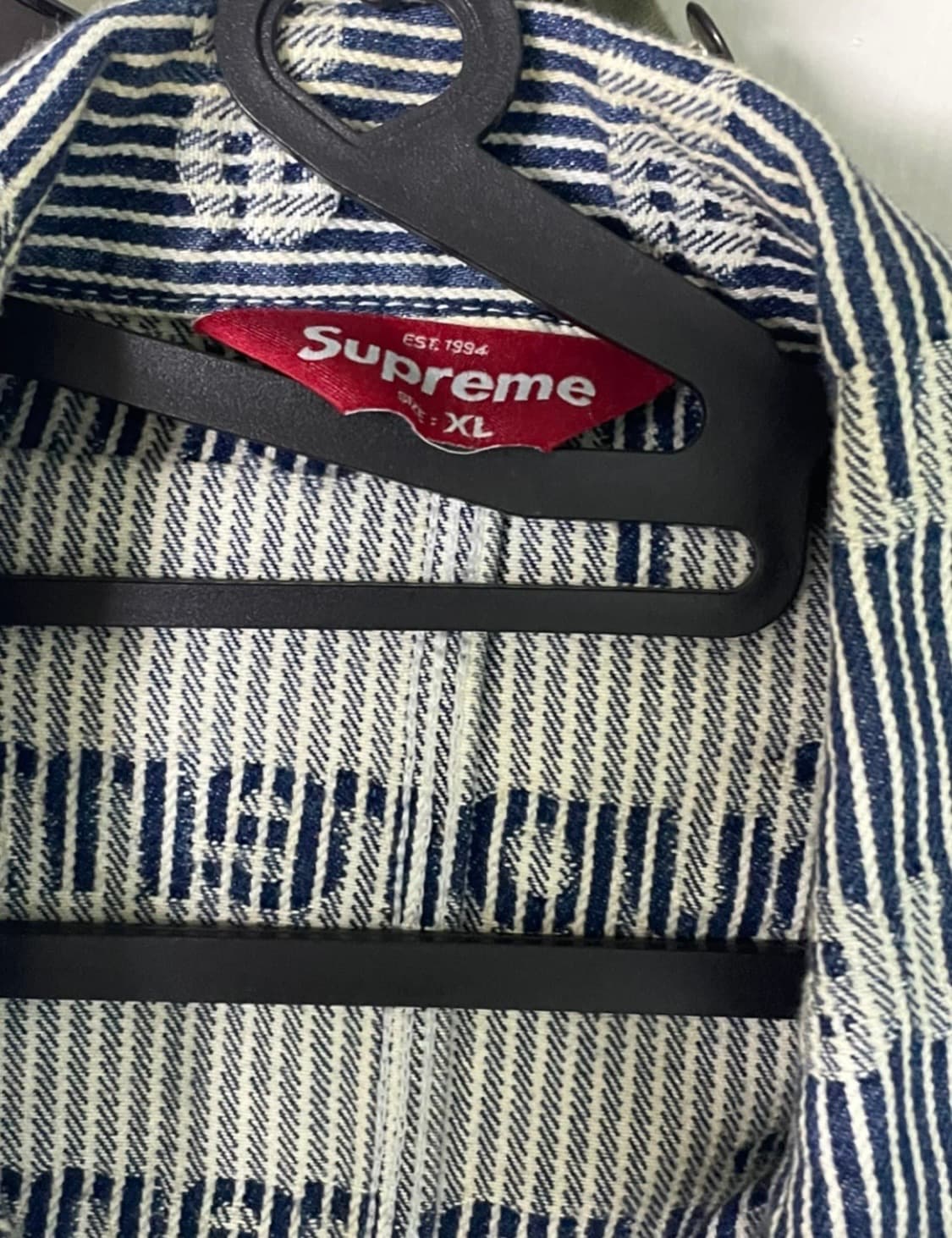슈프림 24ss 데님 초어 트러커 자켓 스트라이프 상품이미지4