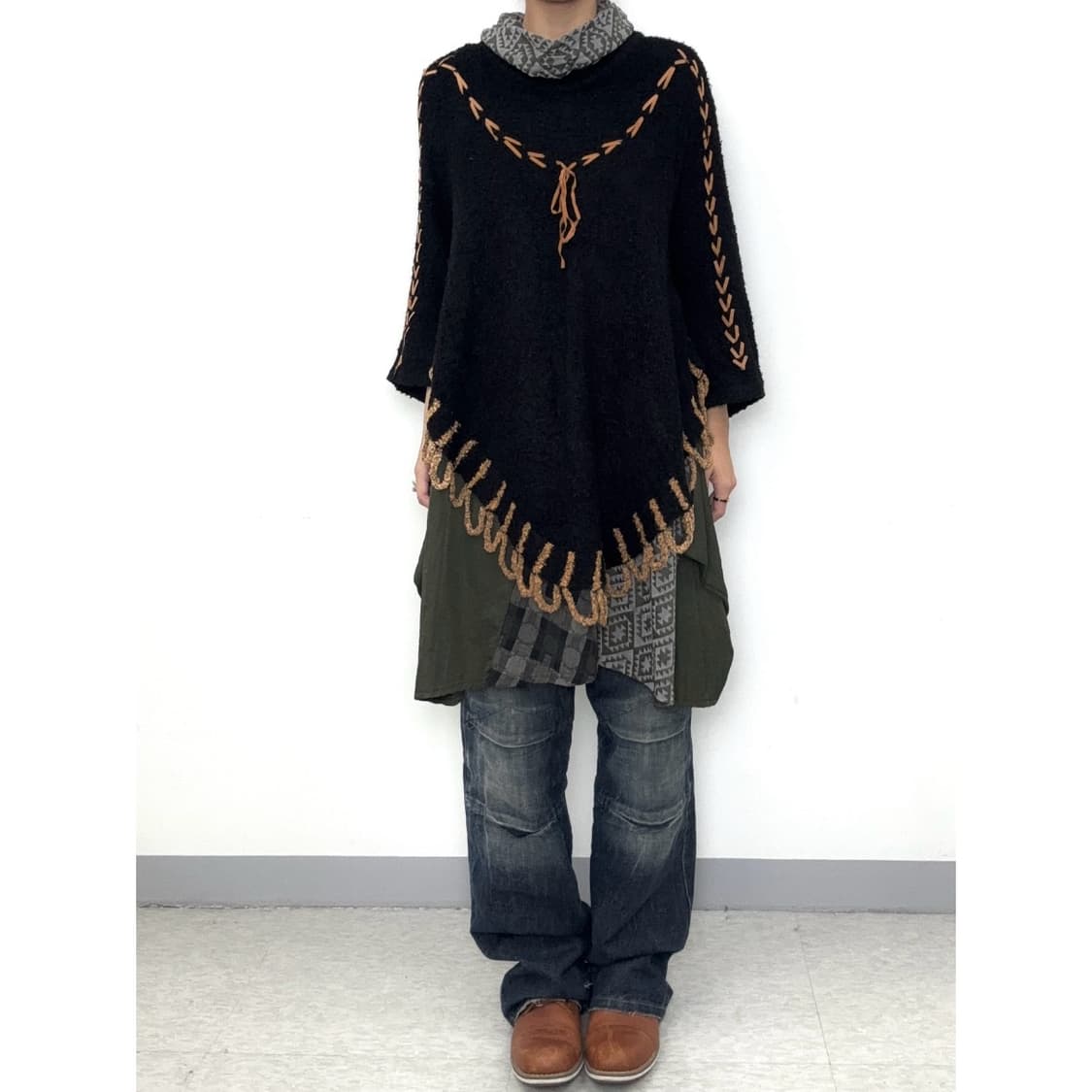 빈티지 히피 벌룬핏 원피스 상품이미지9