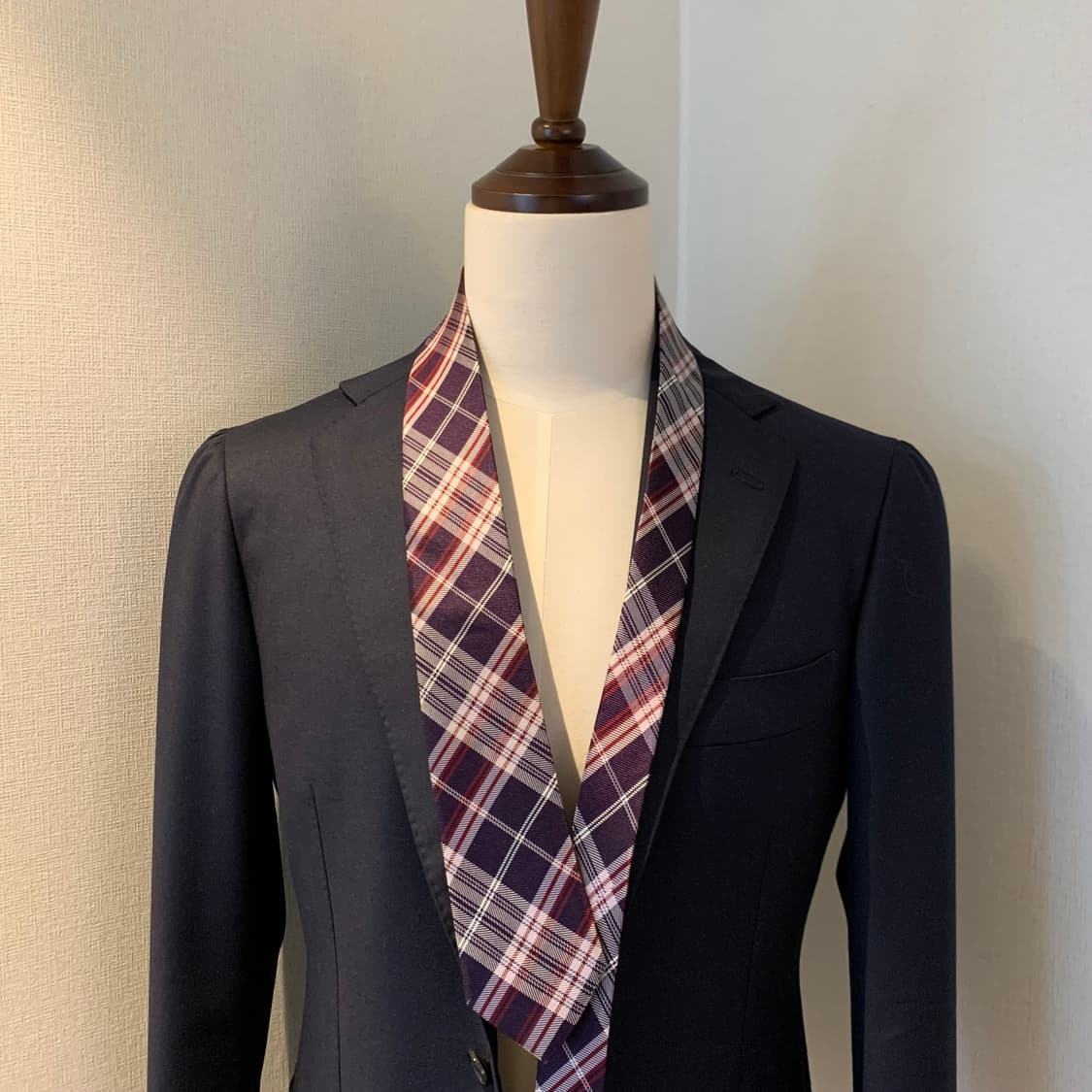 버버리(BURBERRY) 노바체크 슬림넥타이 블랙라벨 최상급 7cm 상품이미지1