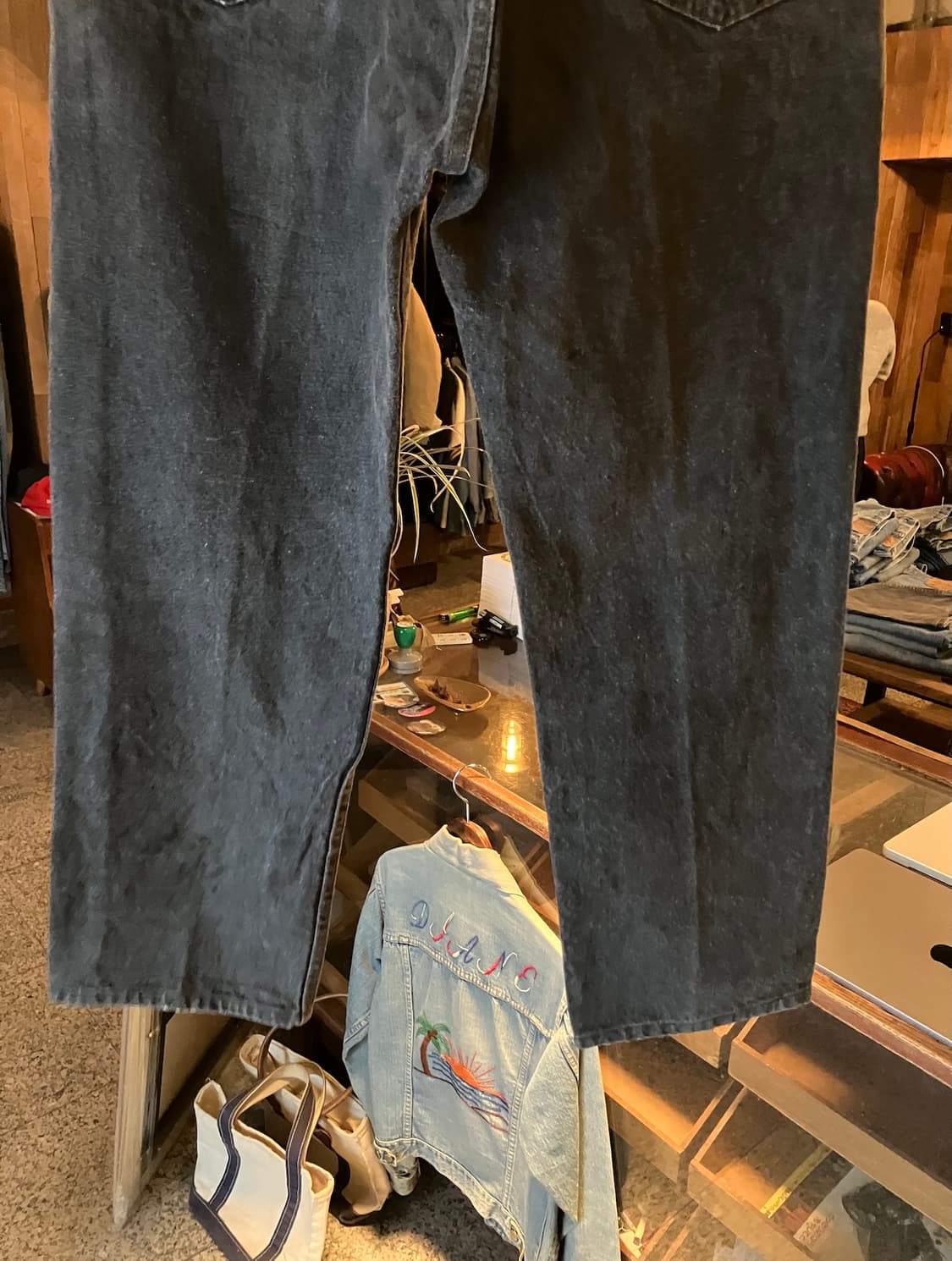 90s USA 빈티지 리바이스 501 블랙 데님 팬츠 상품이미지6