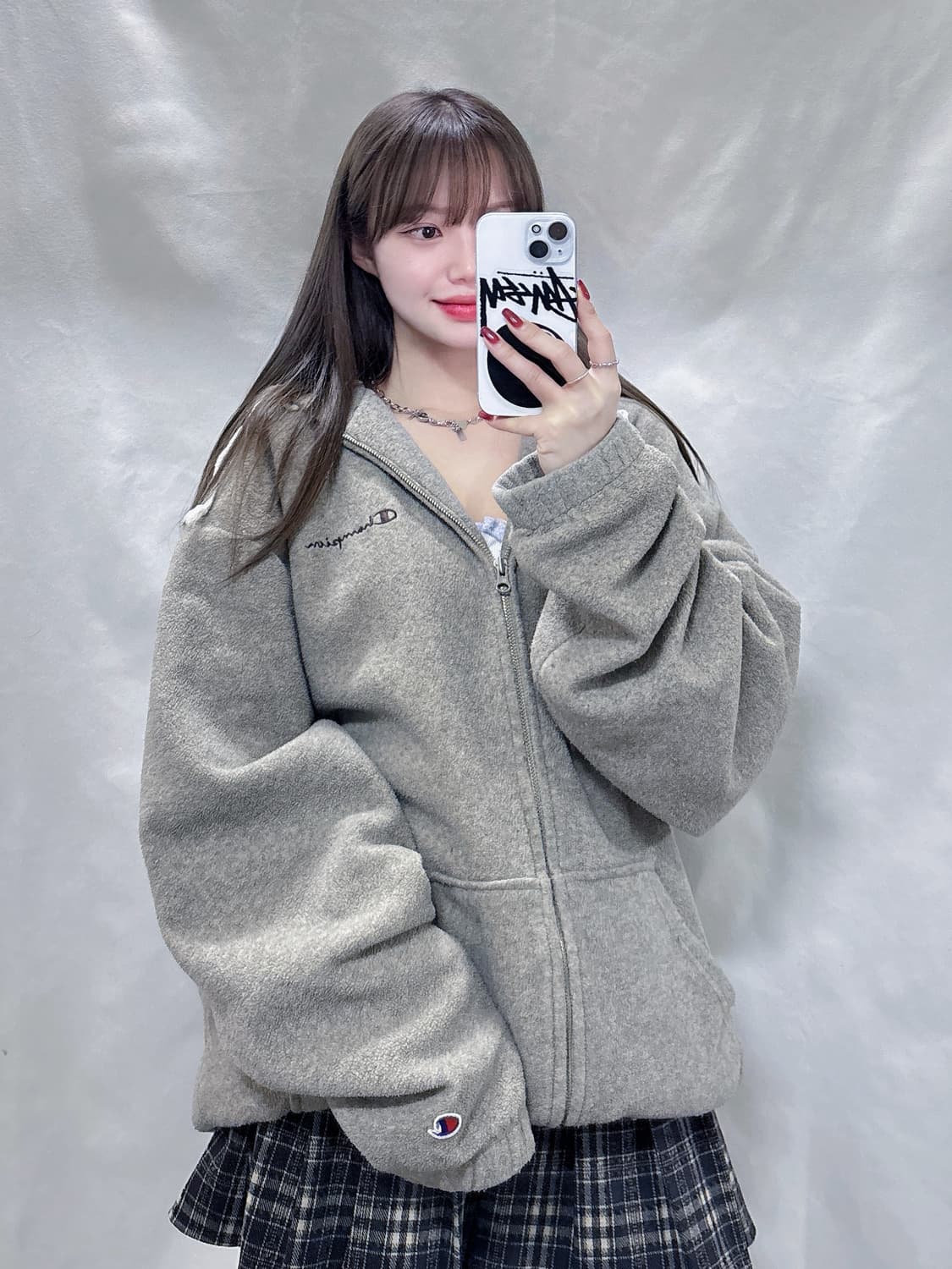 챔피온 90‘s 오버핏 후리스 집업  상품이미지2