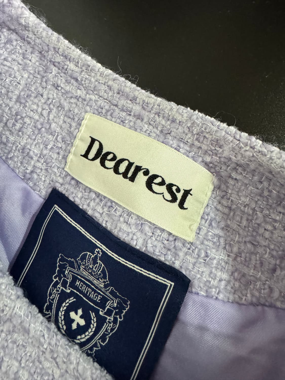 여성 디어리스트 메이비베이비 고급 트위드 자켓 하객룩 상품이미지2