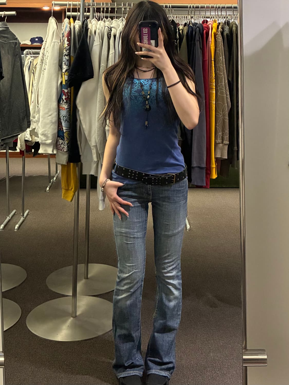 S)Eddie Bauer 빈티지 여성 꽃자수 나시 상품이미지5