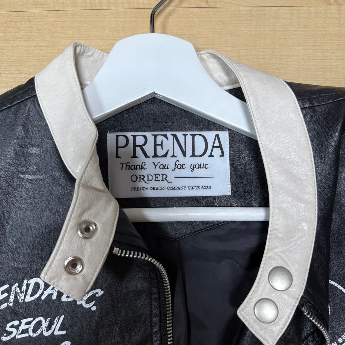 PRENDA 가죽 자켓 프리사이즈 상품이미지3
