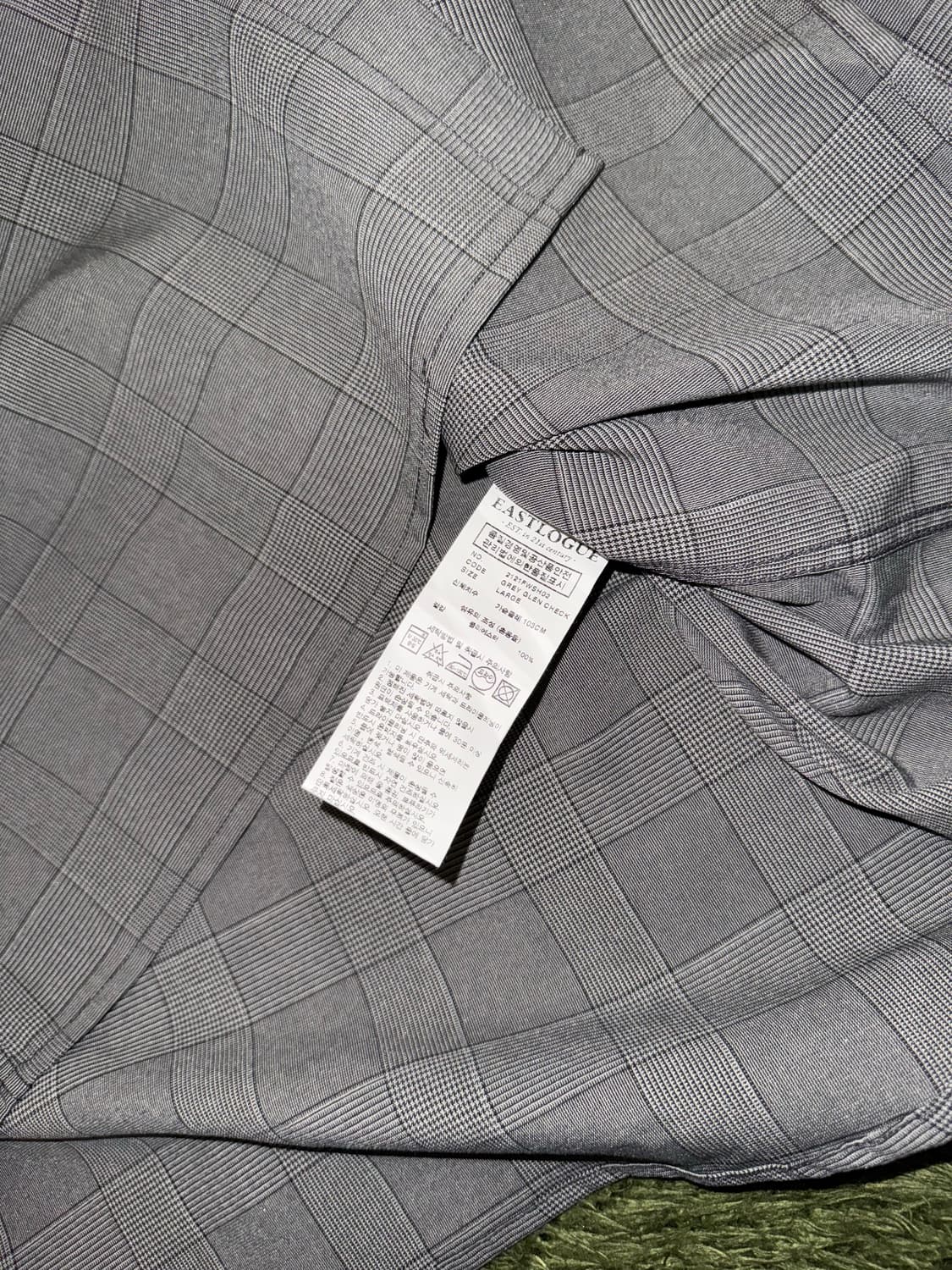 [M,L] 이스트로그 21FW 글렌 체크 유틸리티 폴리 셔츠 상품이미지6