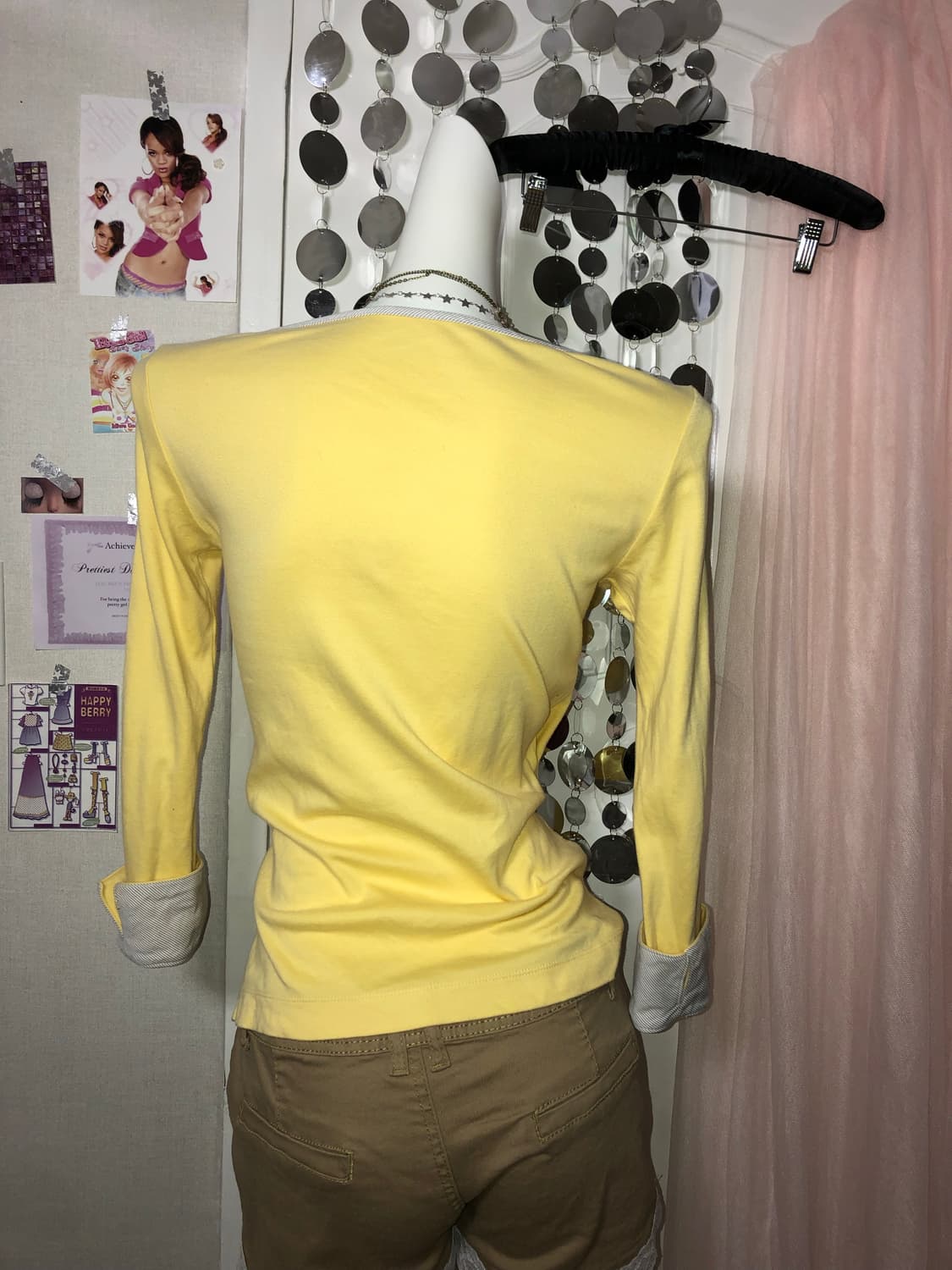 baby yellow button top  상품이미지2