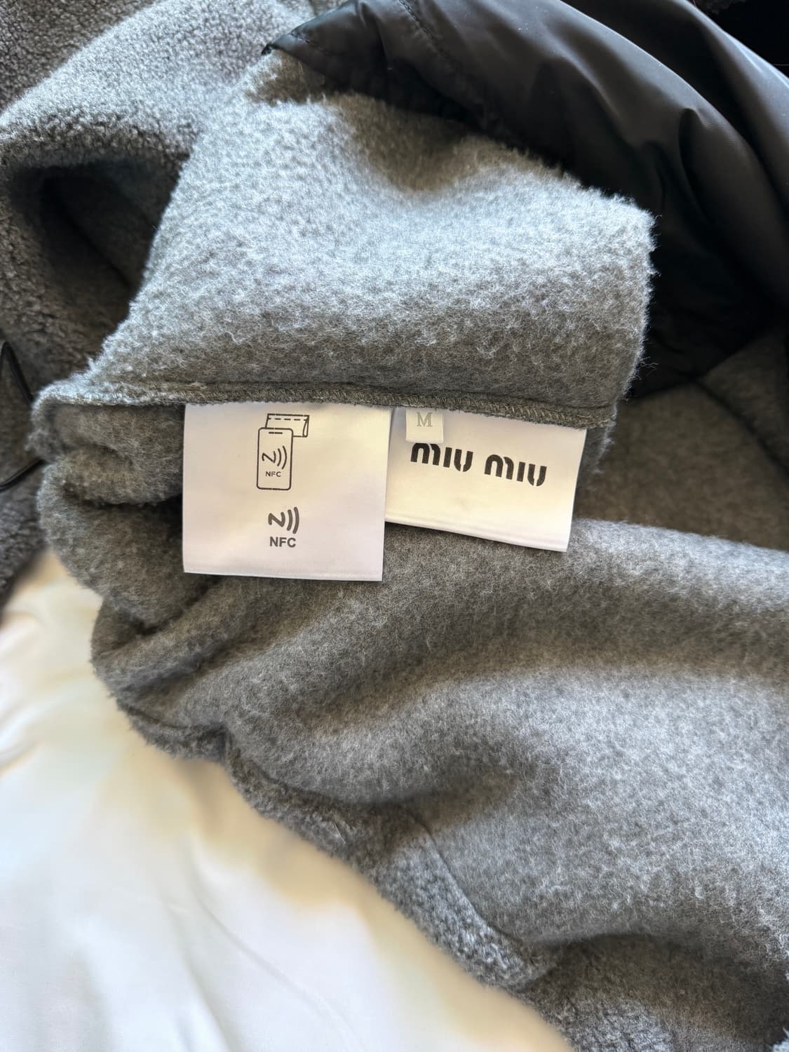 [M] 미우미우 플리스 자켓 그레이  상품이미지5