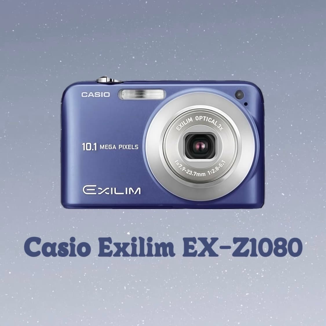 [작례O] 카시오 엑슬림 EX-Z1080 블루 빈티지 카메라 z1050 상품이미지1