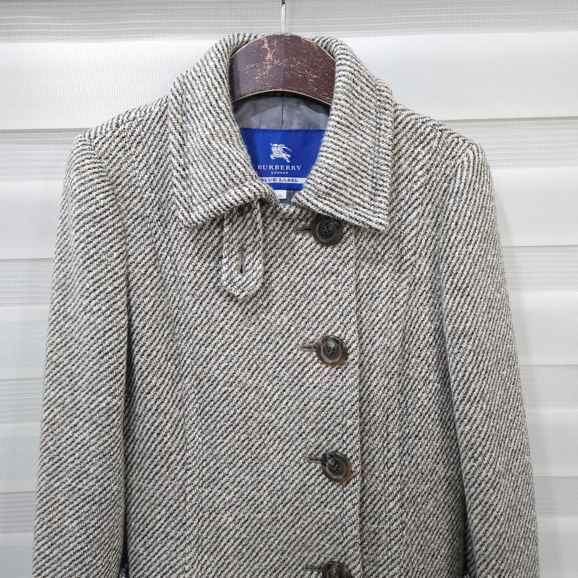 버버리런던 블루라벨 트위드울 코트- 우먼38 상품이미지2