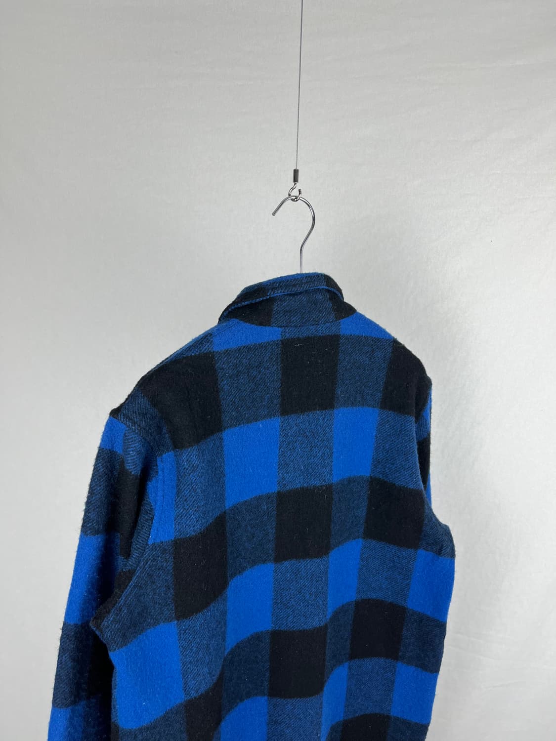Vintage (maede in usa) 블루체크 플란넬 셔츠  상품이미지5