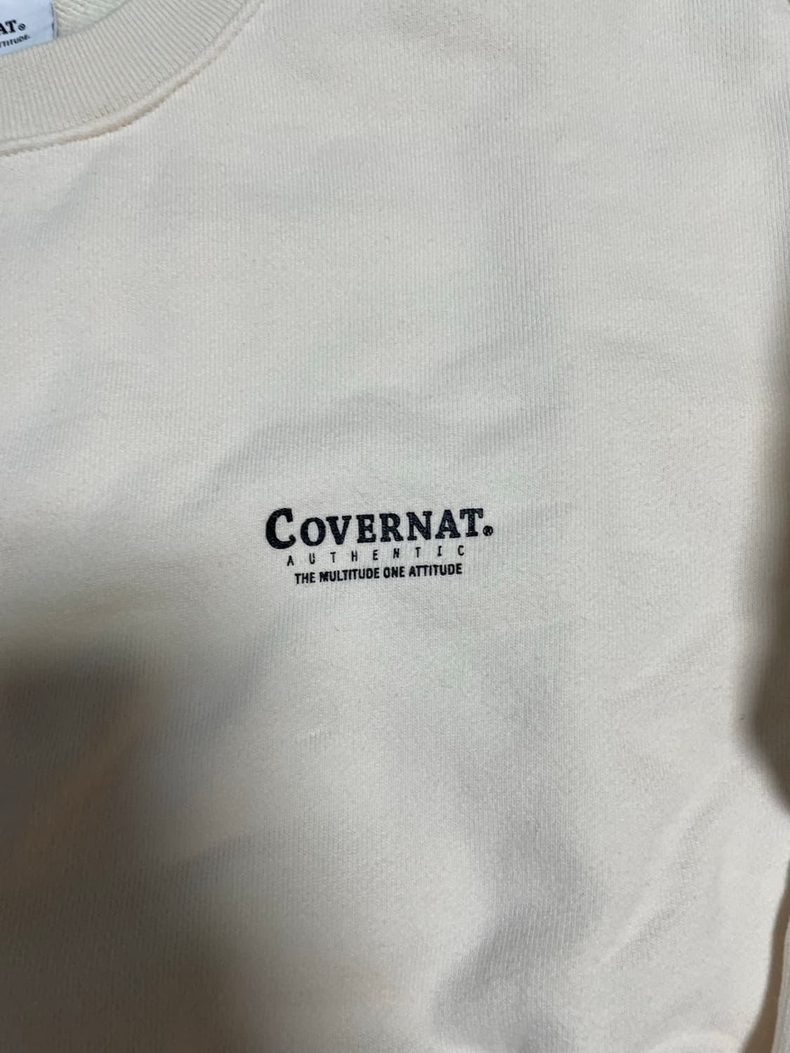 커버낫 맨투맨 아이보리 상품이미지3