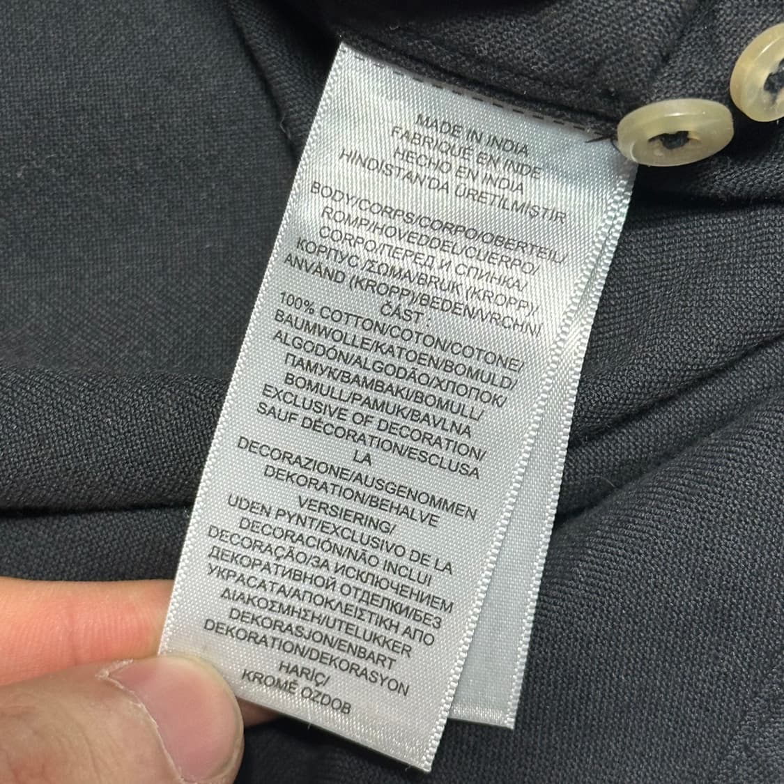 M 폴로랄프로렌 클래식핏 블랙 셔츠 상품이미지5