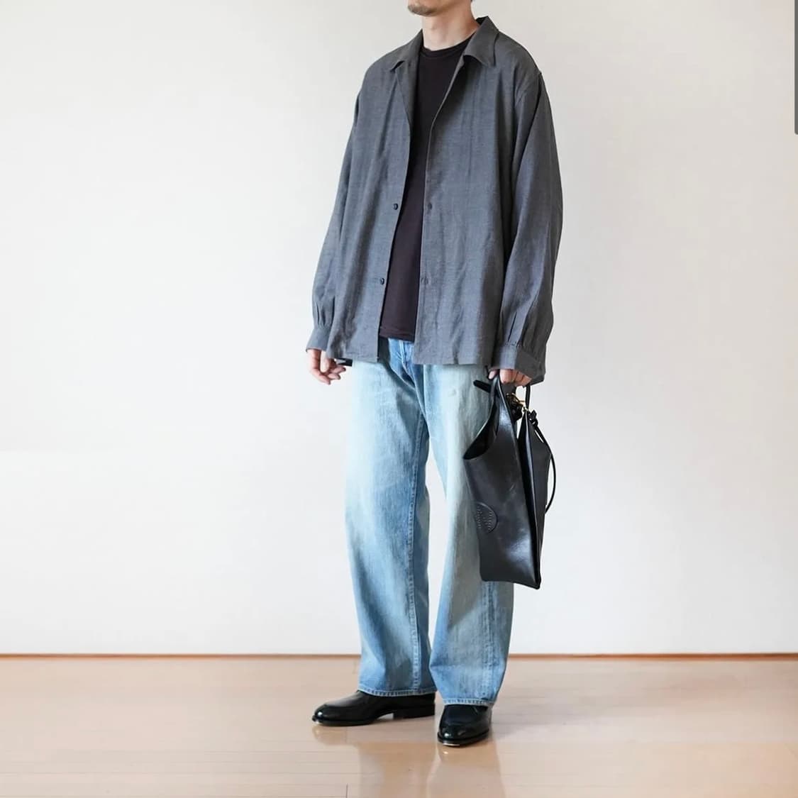 [XL]NICENESS 나이스네스 25AW S.THOM 오픈카라 셔츠자켓 상품이미지3