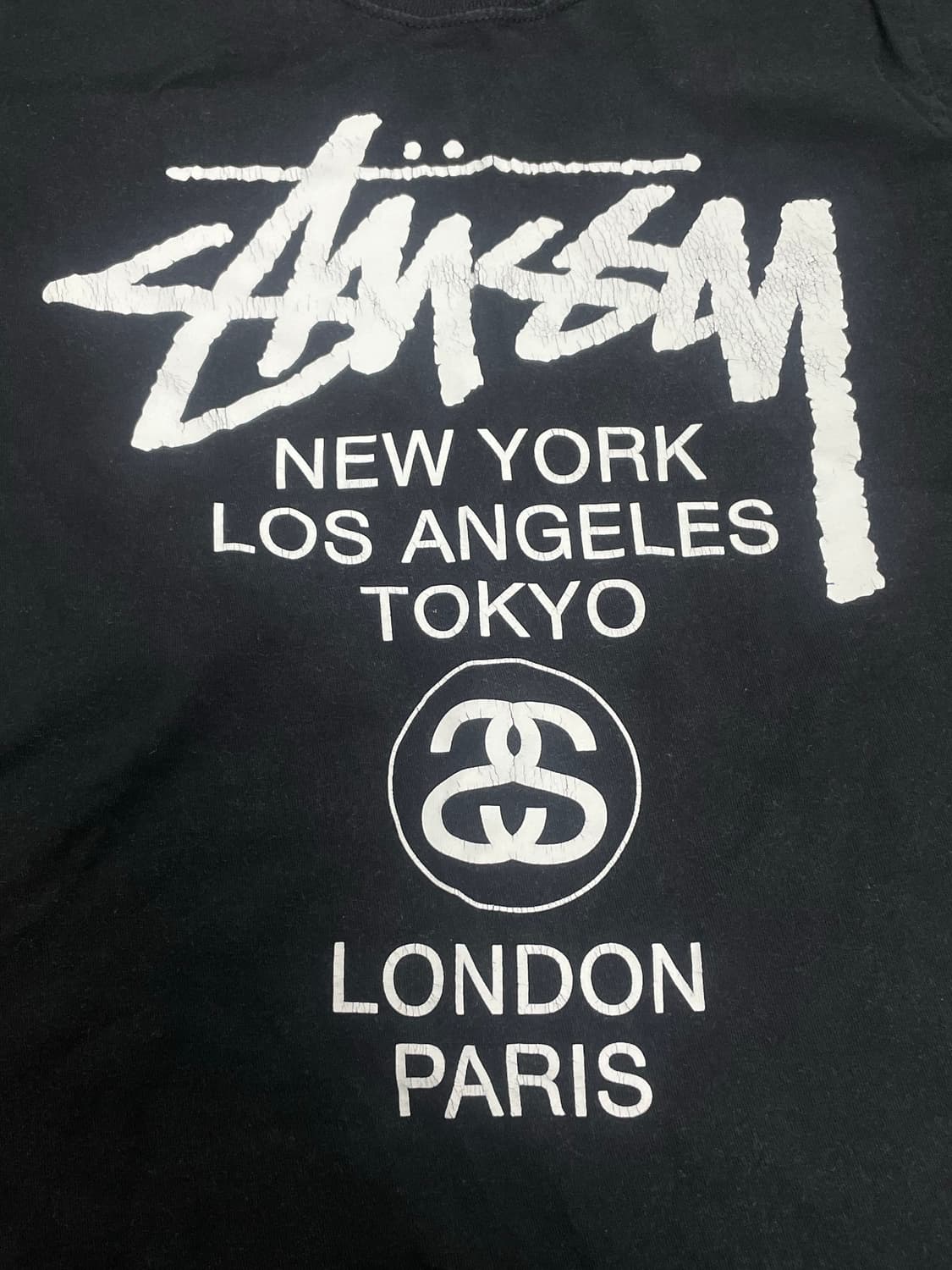 스투시 월드투어 반팔 티셔츠 블랙 상품이미지3