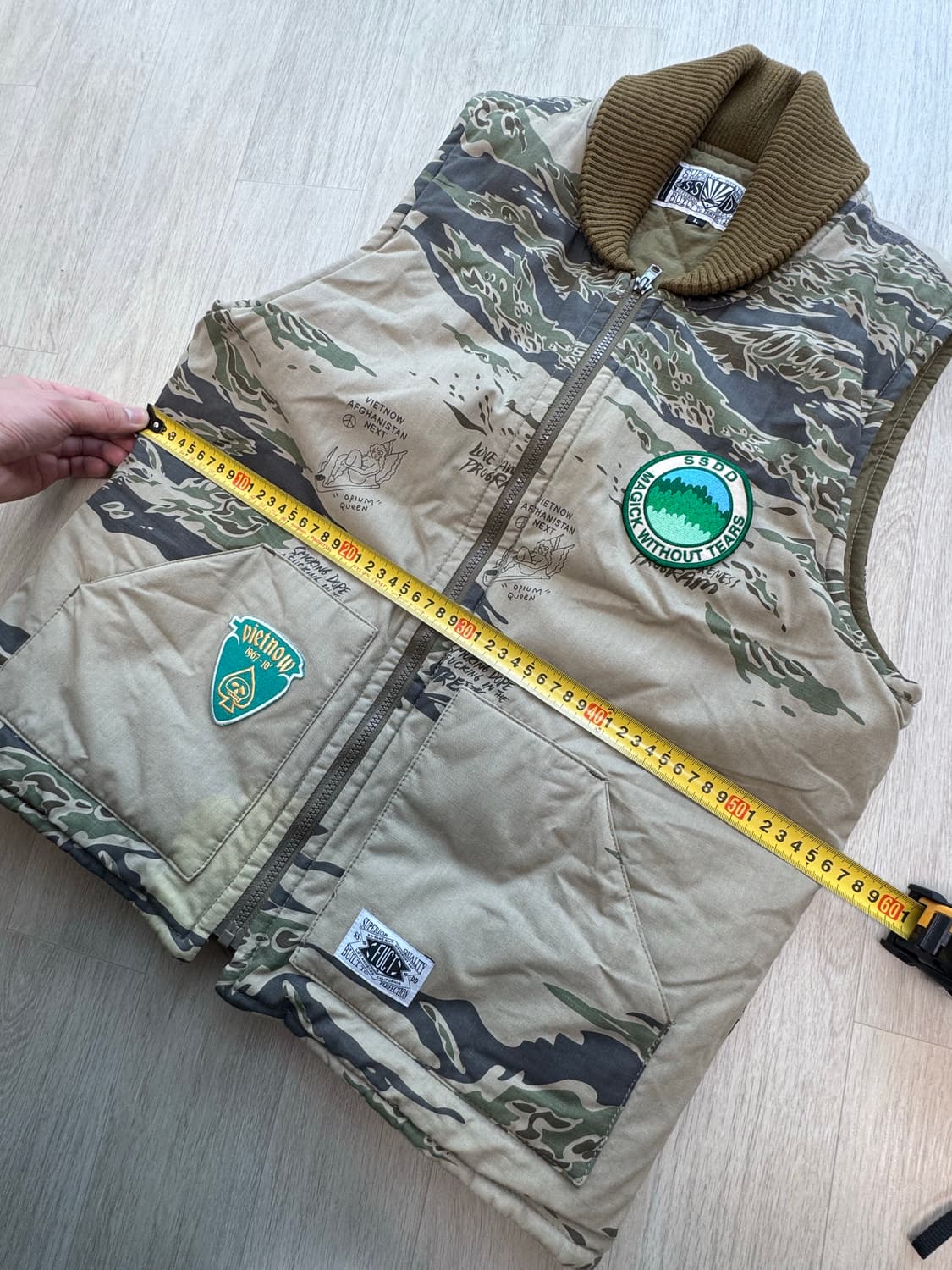 2010 F/W FUCT 퍽트 타이거 카모 베스트 L 상품이미지8