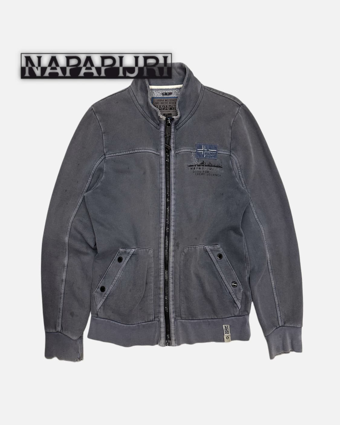 NAPA PIJRI vintage aging sweat zip-up 상품이미지1