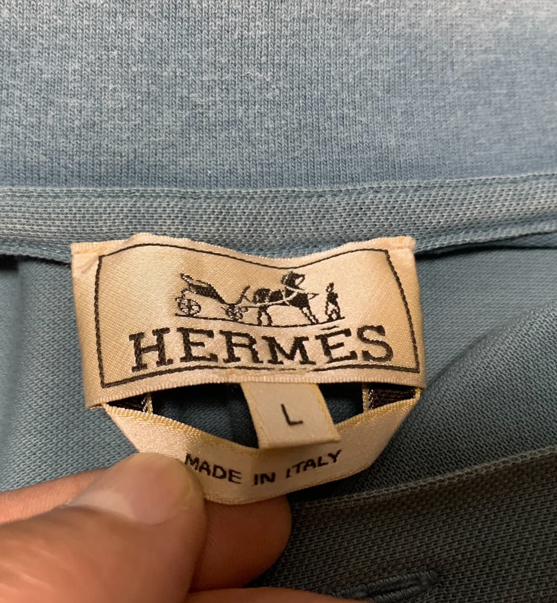HERMES 에르메스 슬림핏 폴로셔츠(코튼)L 사이즈 상품이미지7