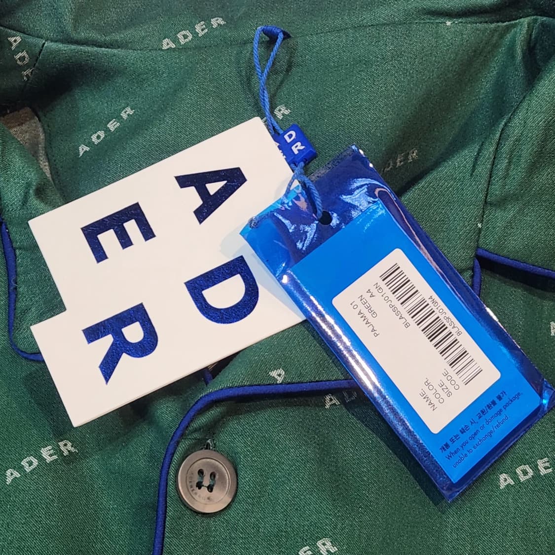 ADER ERROR 파자마 셔츠 팬츠 셋업 상품이미지3