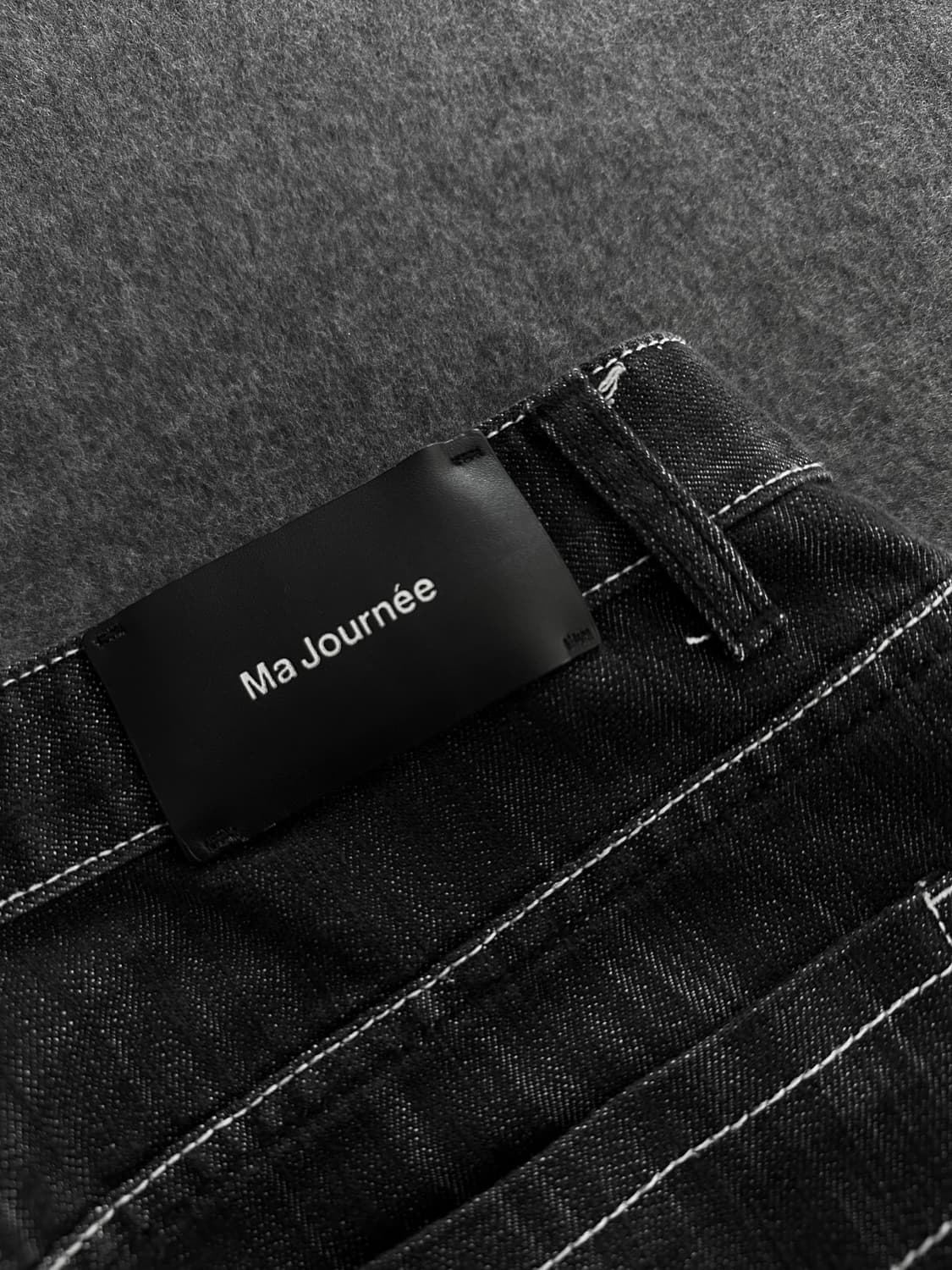 마조네 흑청 생지 데님팬츠 상품이미지6