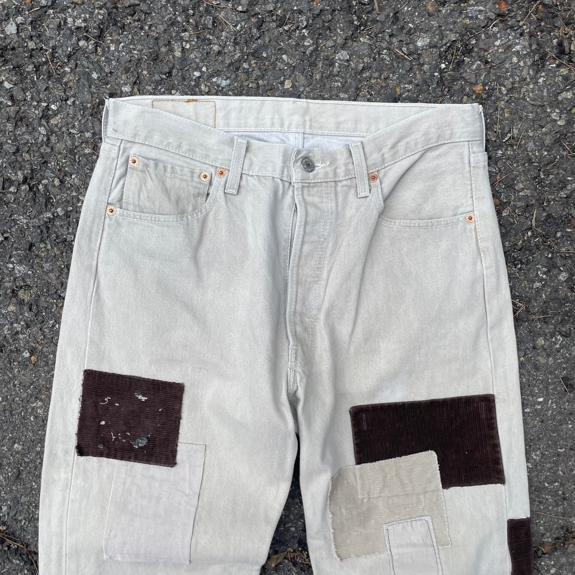 리바이스 501 패치워크 커스텀 팬츠 34/36 상품이미지3