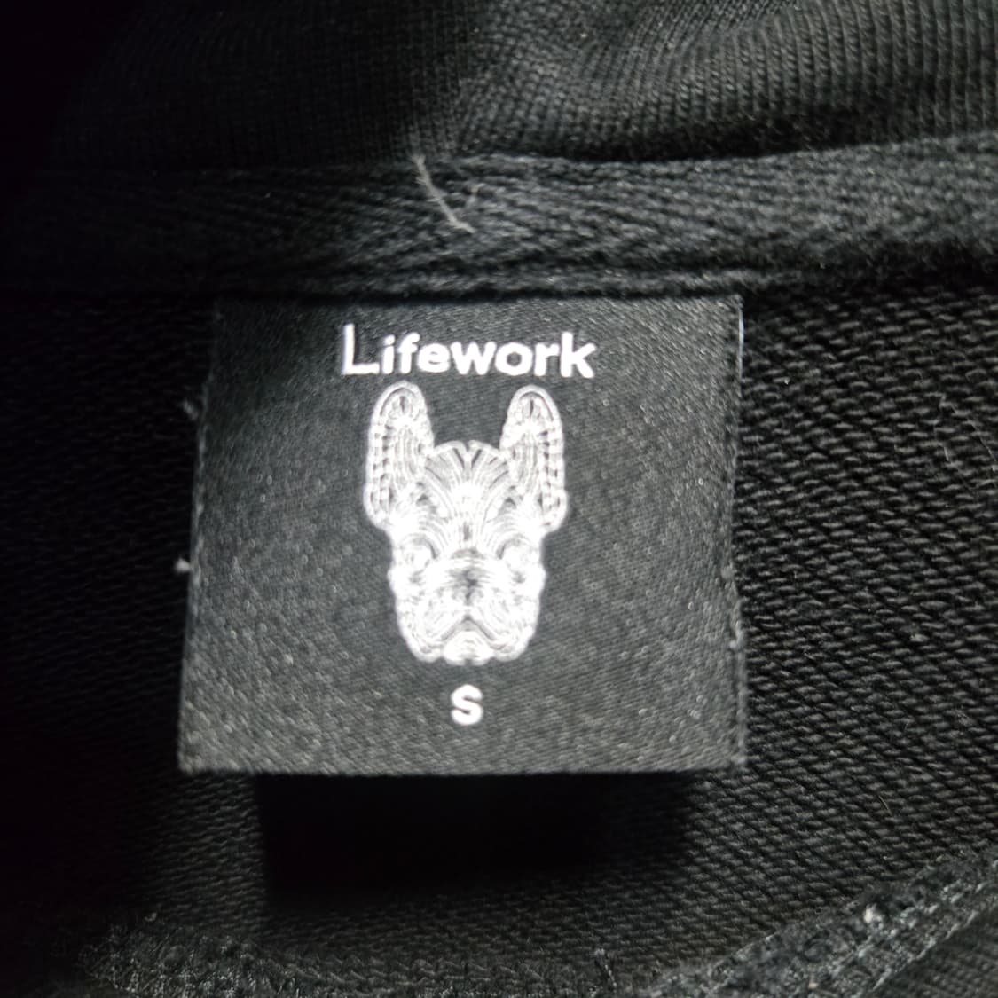 라이프워크 블랙 강아지 후드티  상품이미지3