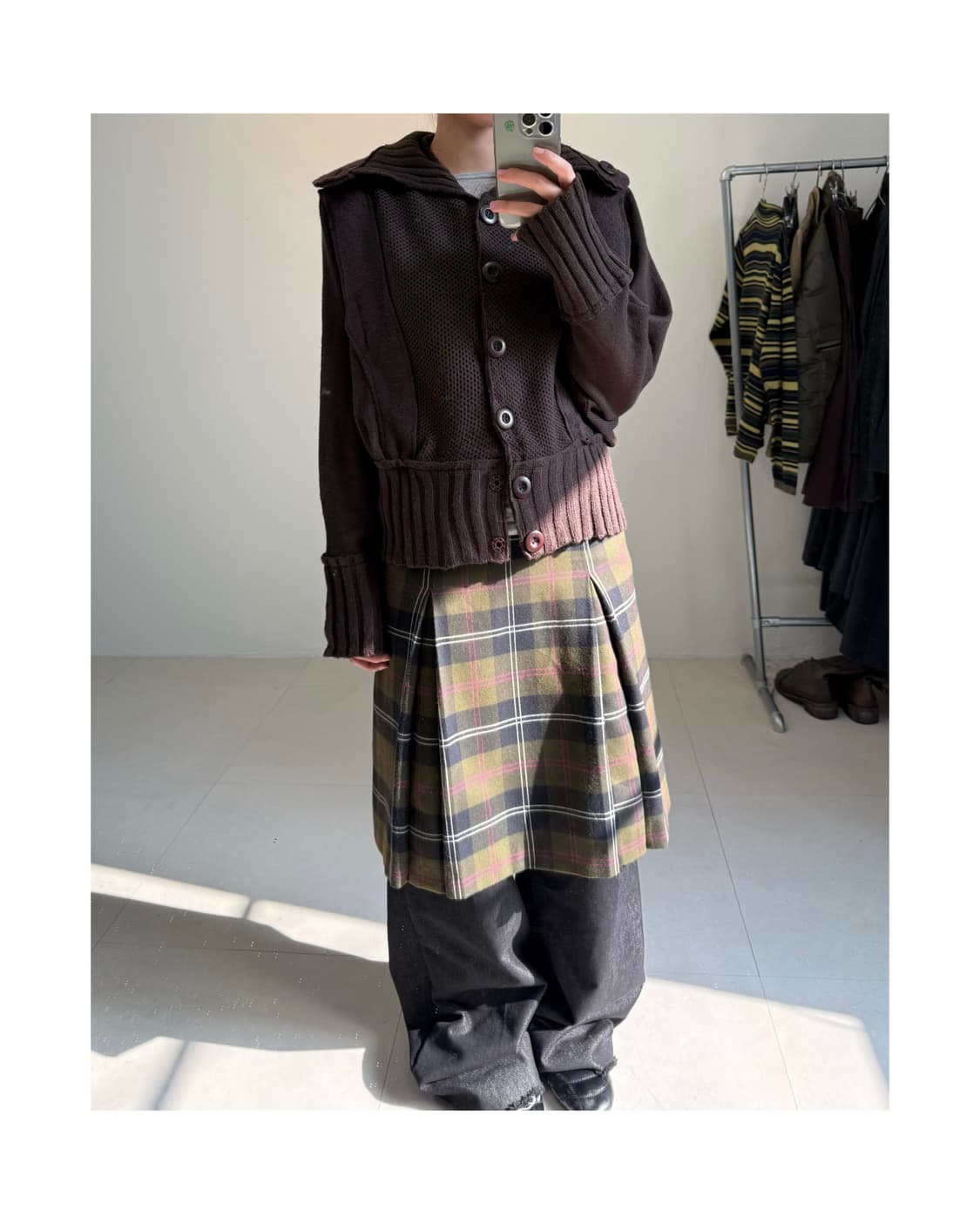 빈티지 울 혼방 가디건 상품이미지3