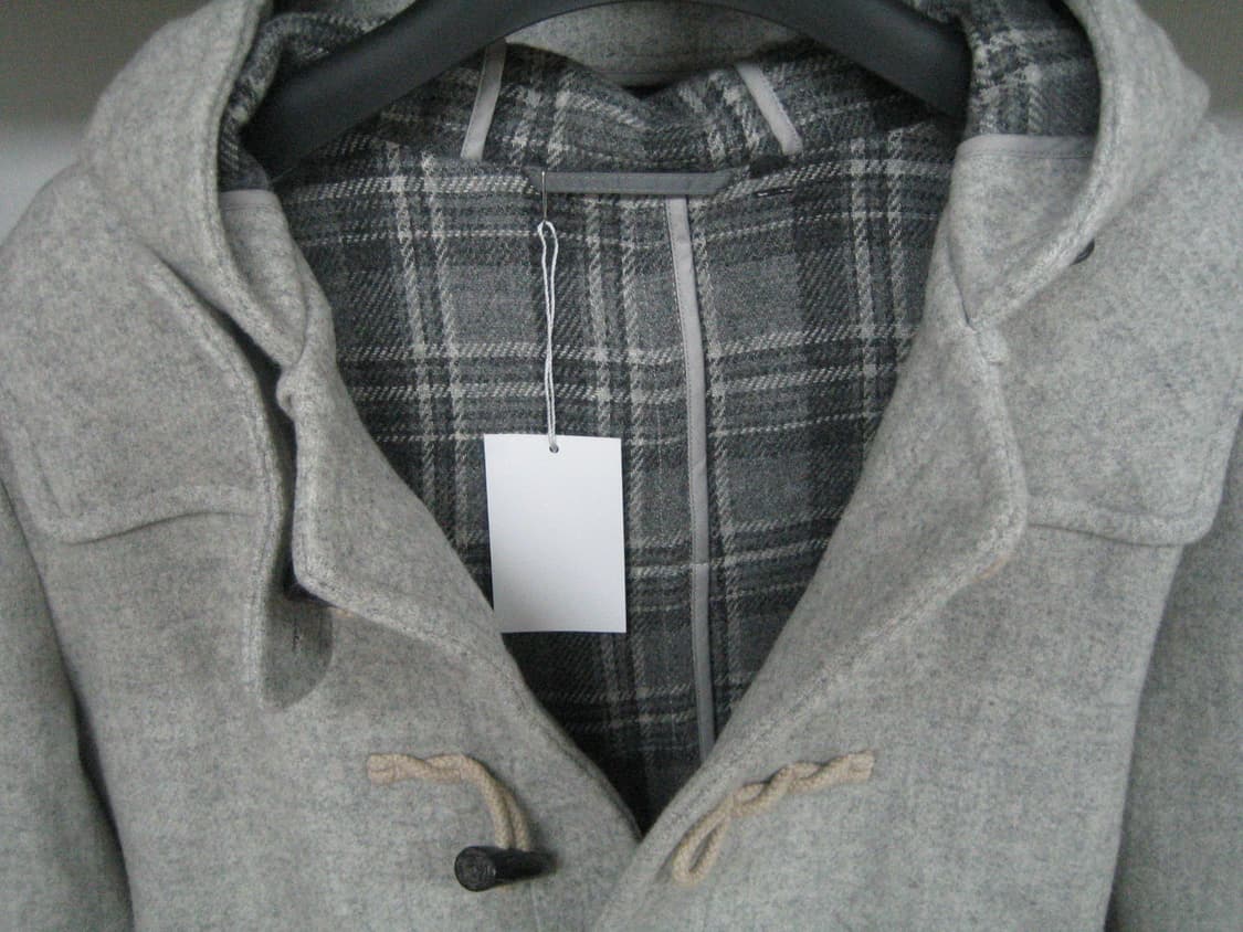 빈티지 후드 더플 코트 라이트 그레이 상품이미지6