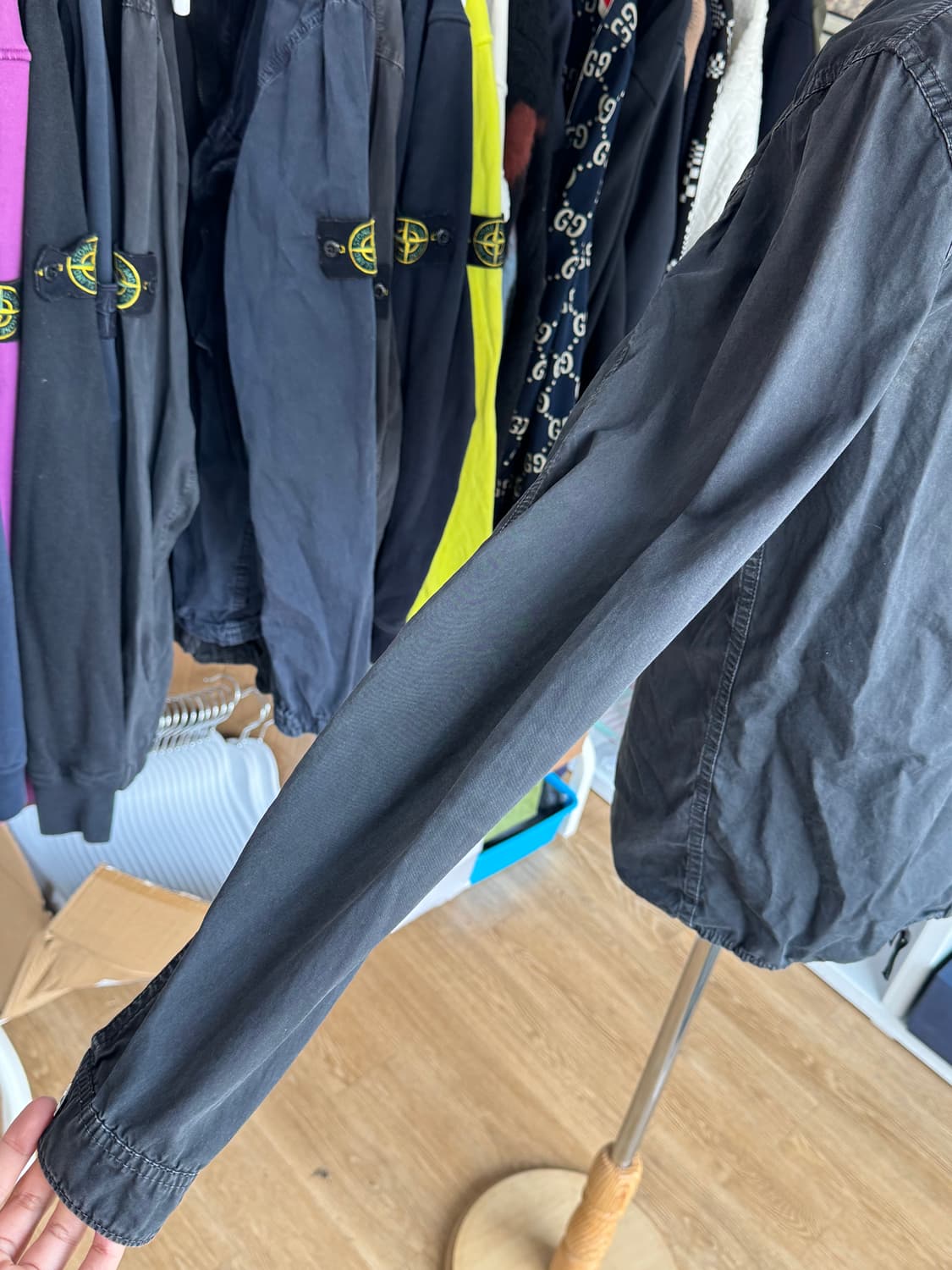 [새상품급,M] 스톤아일랜드 올드이펙트 오버셔츠 자켓 씨피컴퍼니 자켓 상품이미지4