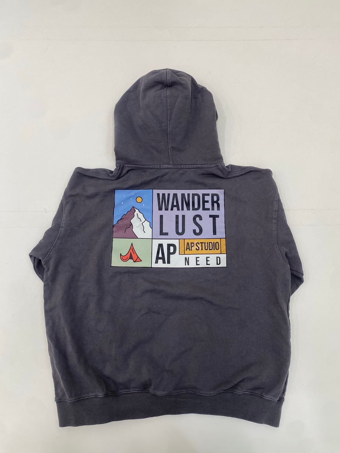 아스트랄 프로젝션 후드티 M 차콜 그레이 (오버핏) 상품이미지5