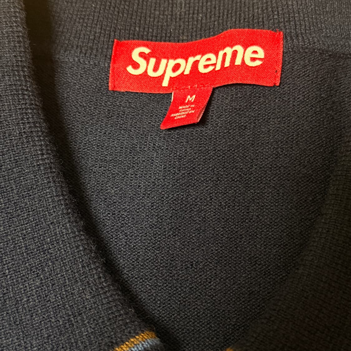 슈프림 헤링본 가디건 네이비 M 상품이미지4