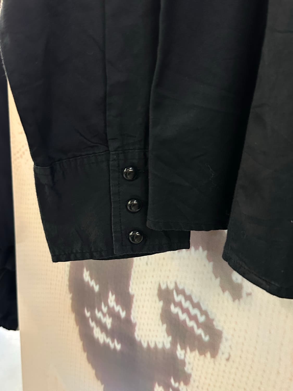 VINTAGE 블랙 레이스프릴 블라우스 상품이미지4