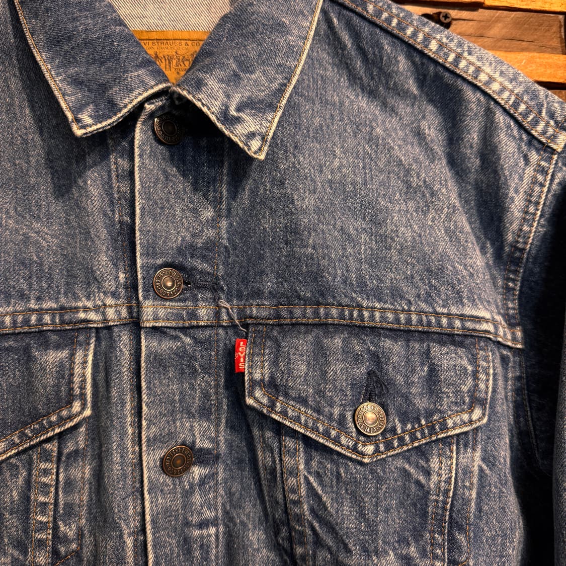 90s Levis 3rd Denim Trucker Jacket 상품이미지5