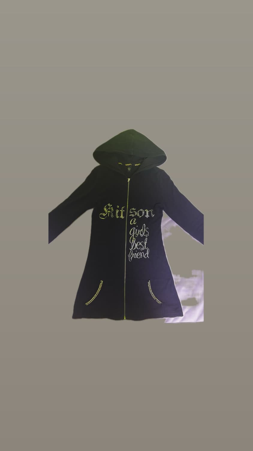 kitson 빈티지 펑크 롱슬리브 블랙 미니원피스 상품이미지3