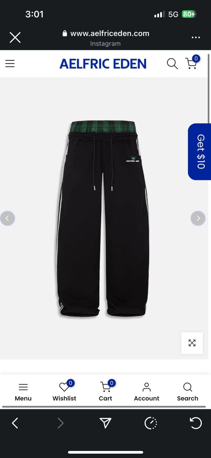 AELFRIC EDEN DOUBLE WAIST BAAGGY SWEATPA 상품이미지1
