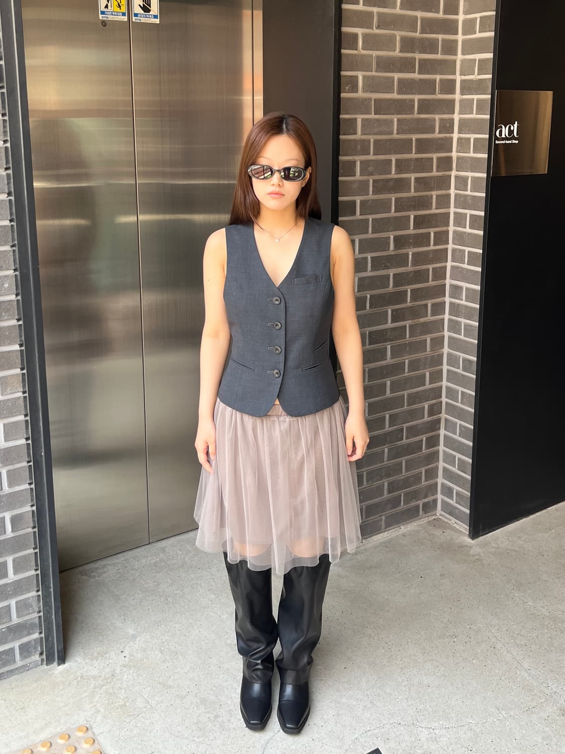 Selery 베스트 탑 그레이 상품이미지3