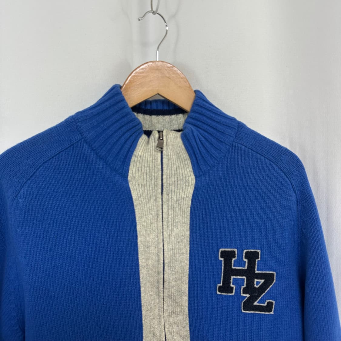   헤지스 남자 도톰한 니트집업 기모 95  EIW 상품이미지2