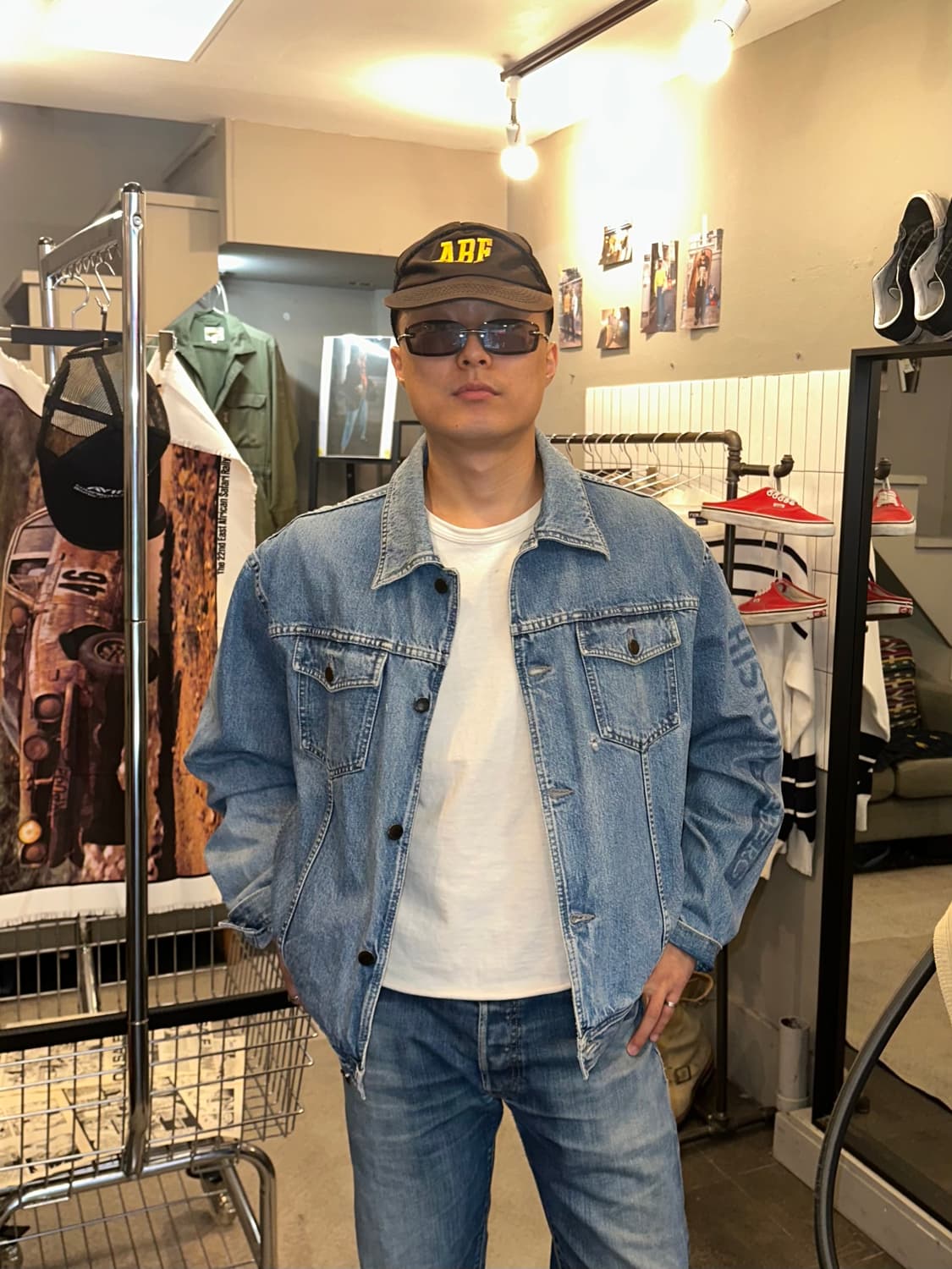 90‘s Iceberg disney American flags denim 상품이미지3